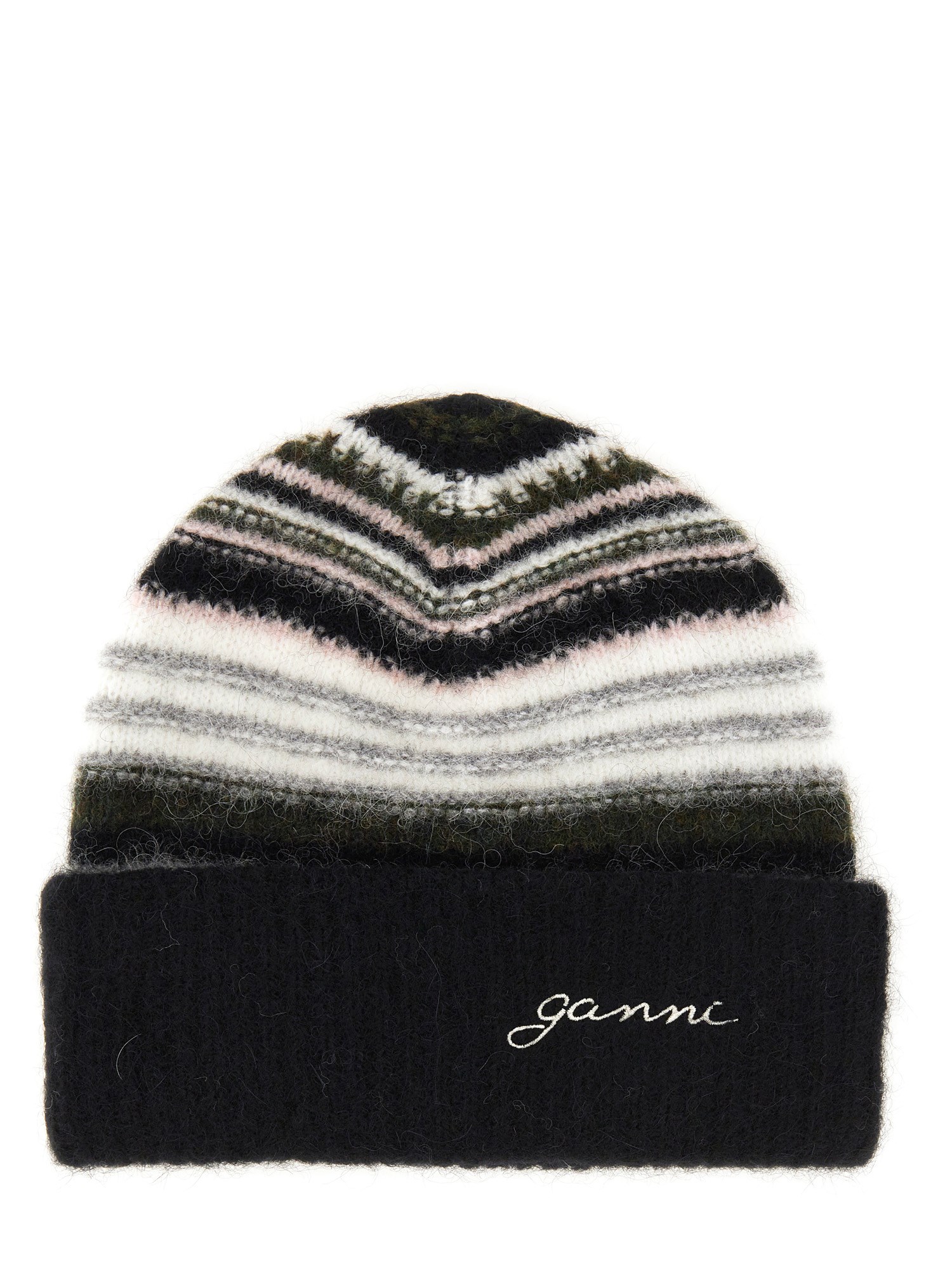 Ganni ganni hat with logo