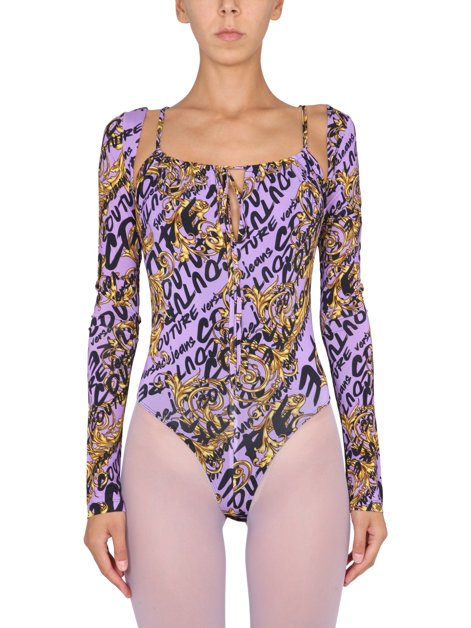 Versace Jeans Couture versace jeans couture leotard with print