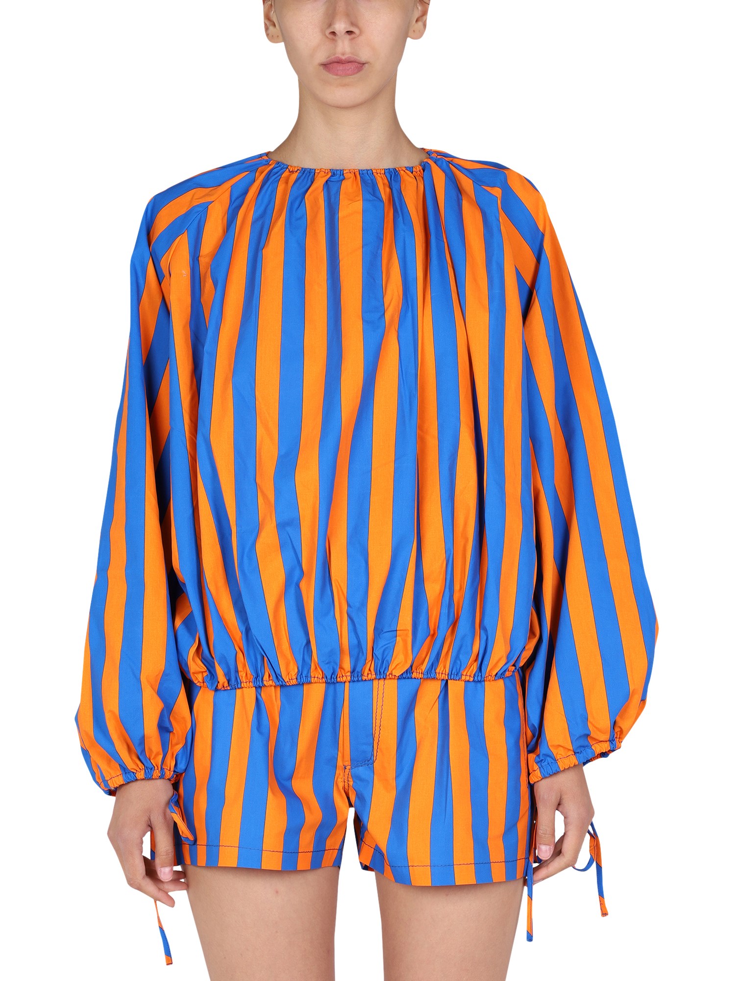 Sunnei sunnei striped pattern shirt