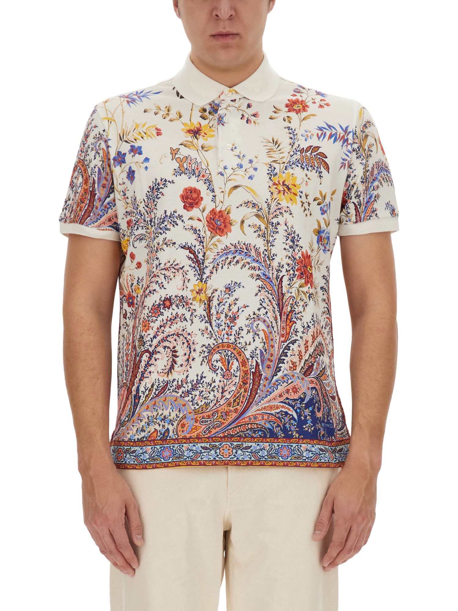 Etro etro polo shirt with floral paisley print