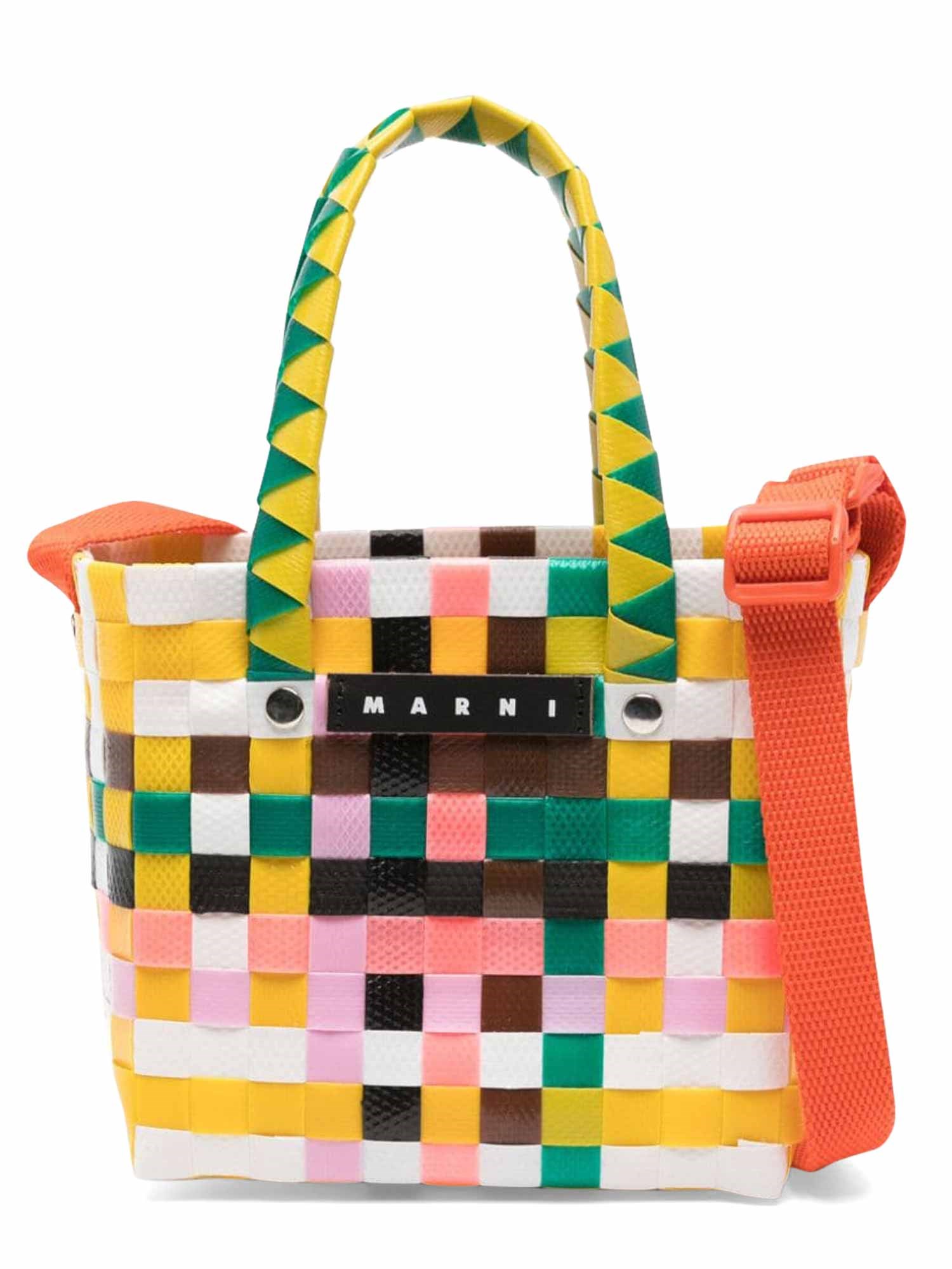 Marni marni mw55f micro basket bag with strap