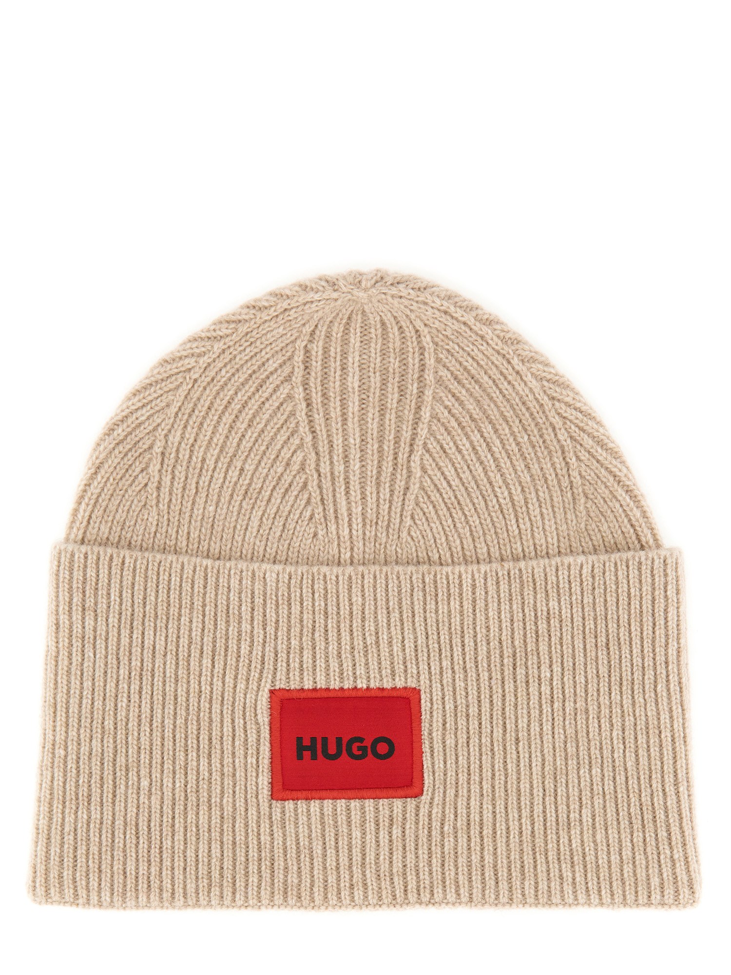 Hugo hugo beanie hat with logo