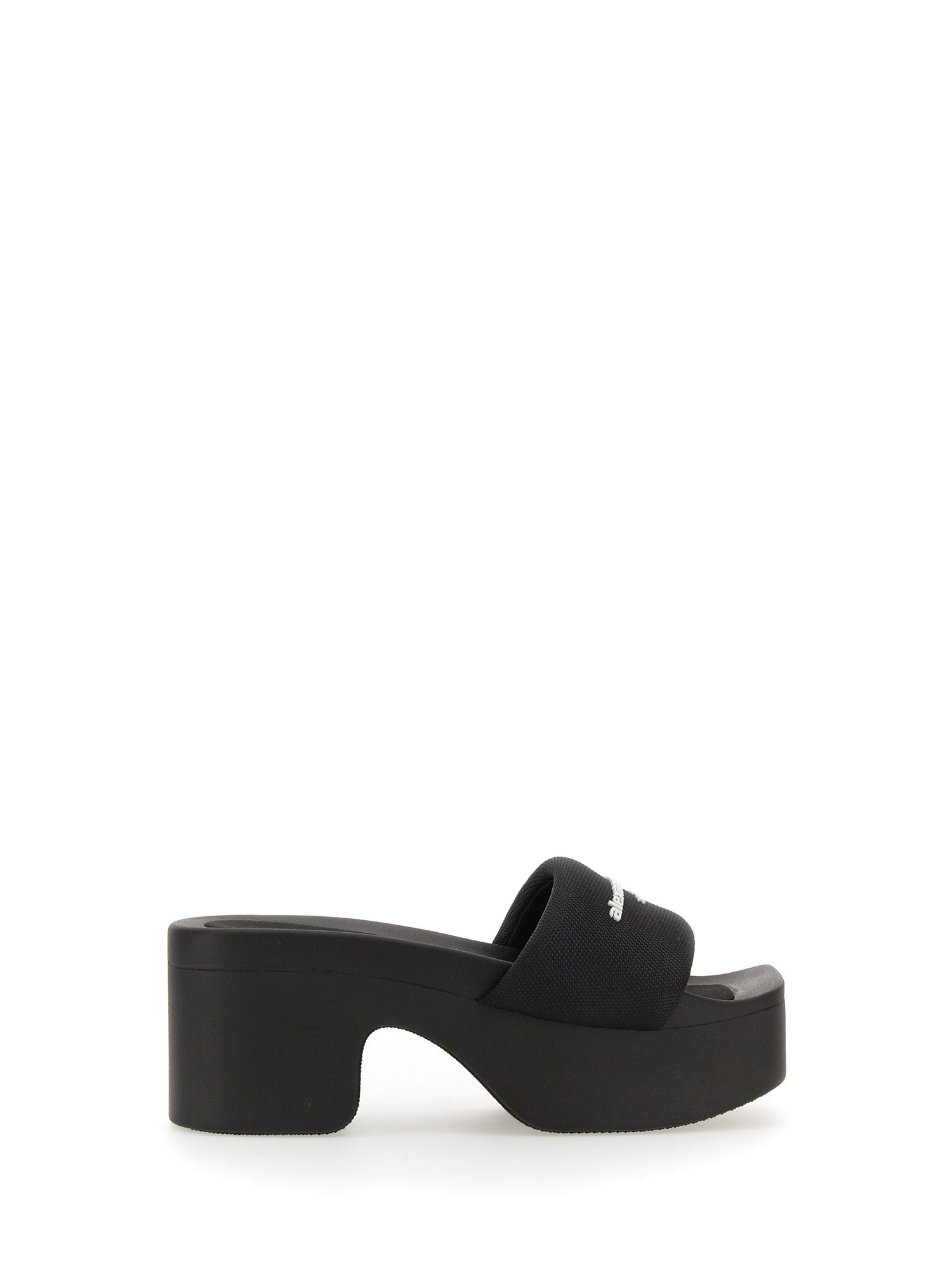 Alexander Wang alexander wang slide platform sandal with logo