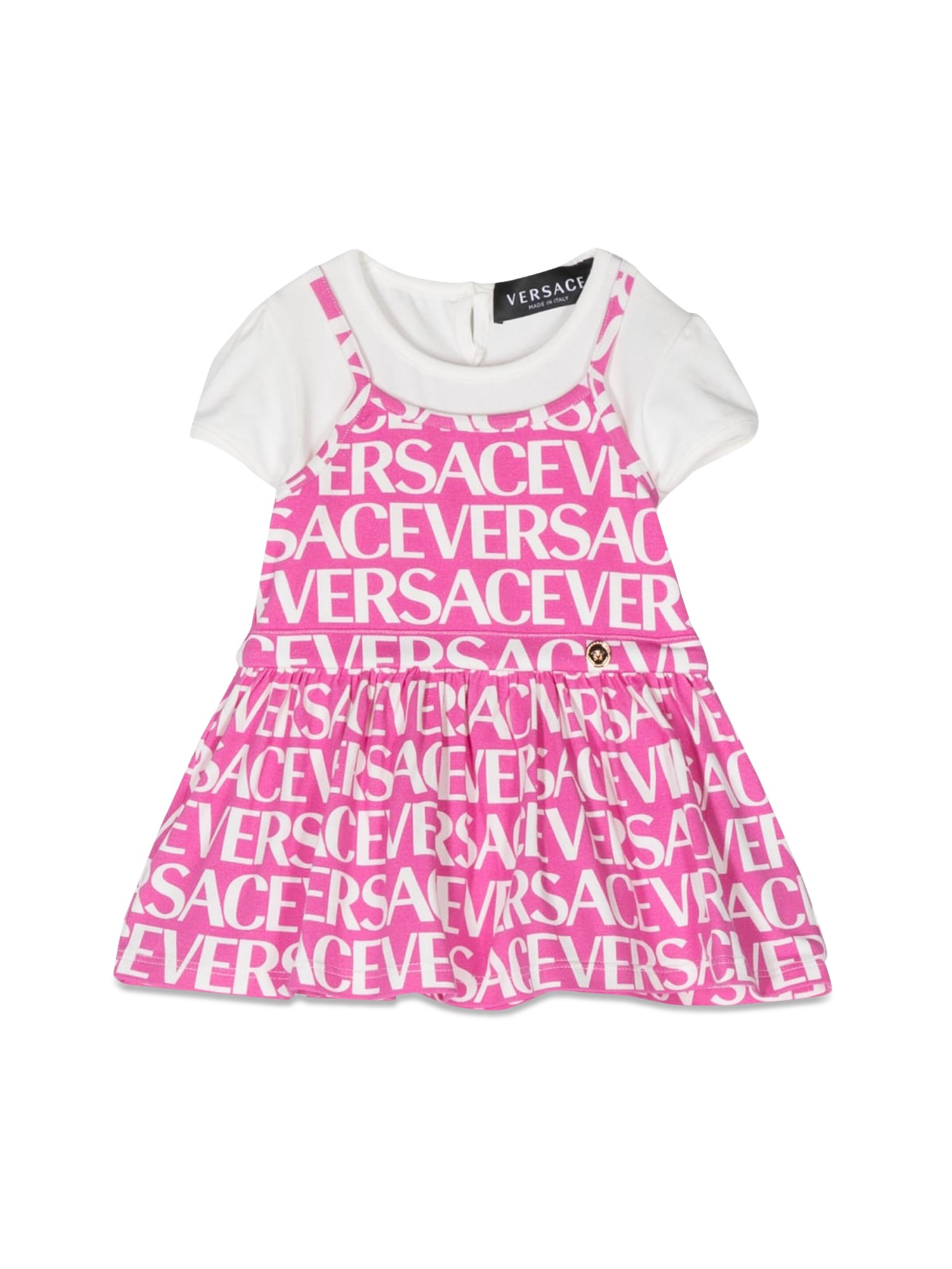 Versace versace mc logo allover dress