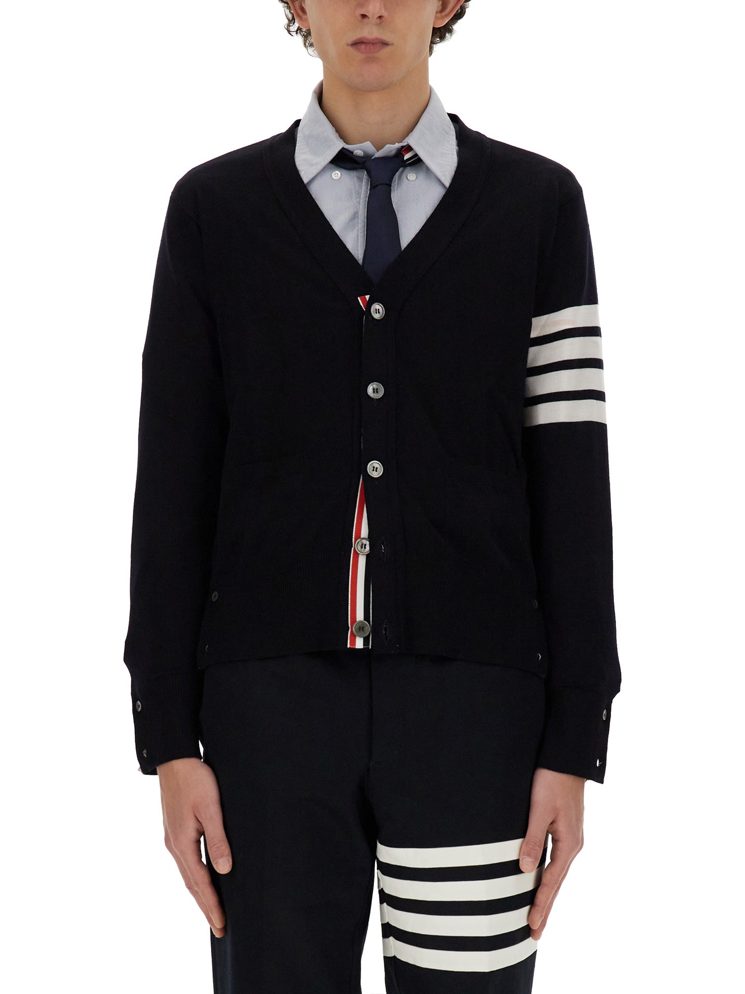 Thom Browne thom browne 4bar stripe cardigan