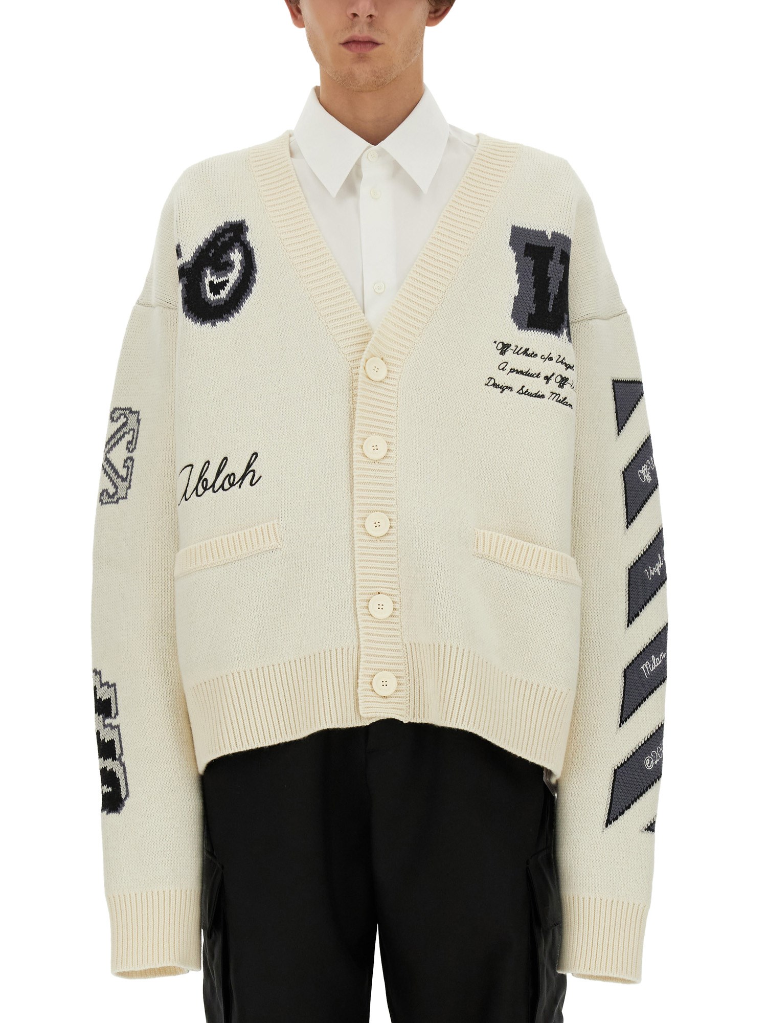 OFF-WHITE off-white varsity cardigan