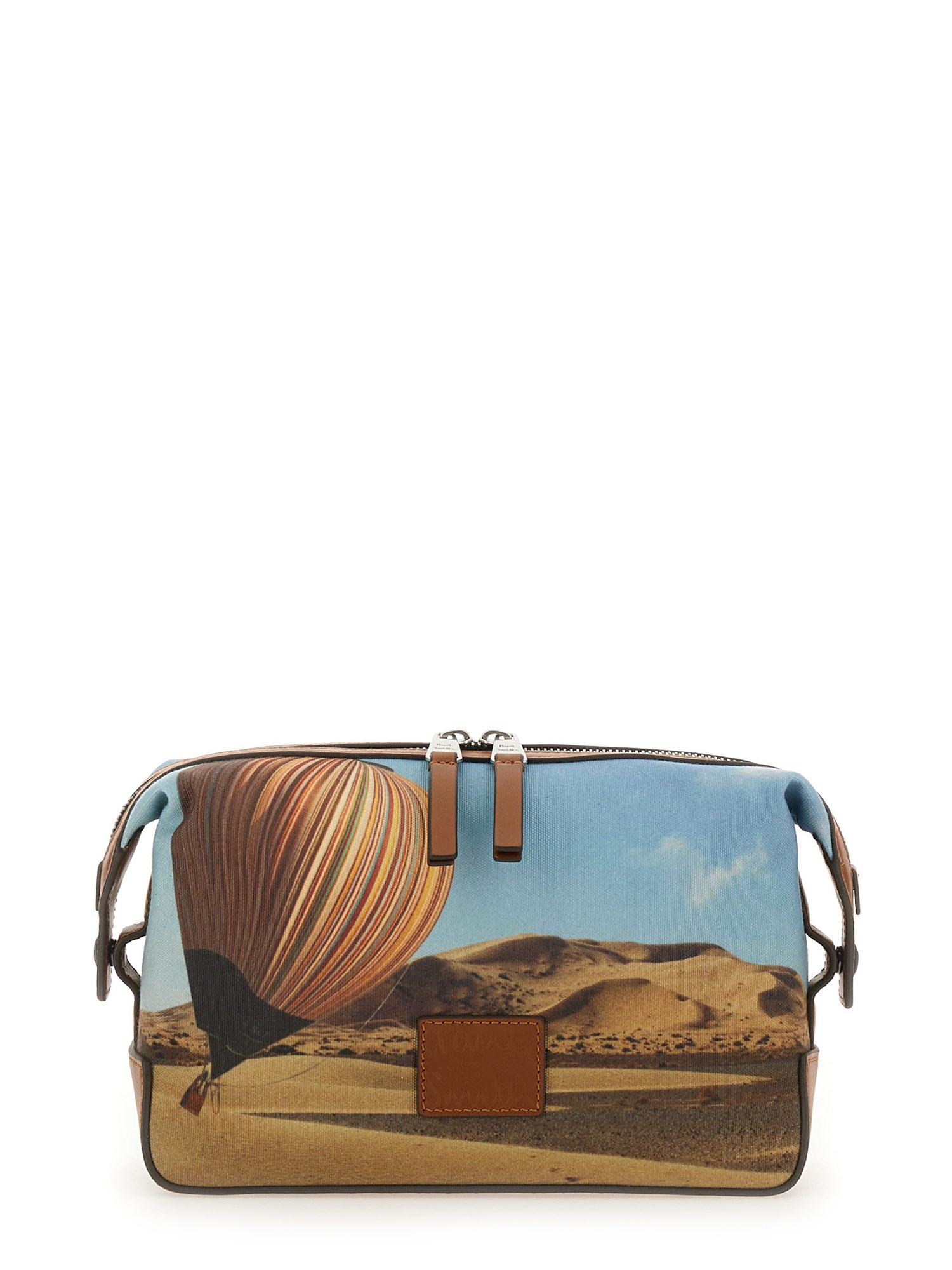 Paul Smith paul smith beauty case with "signature stripe balloon" print