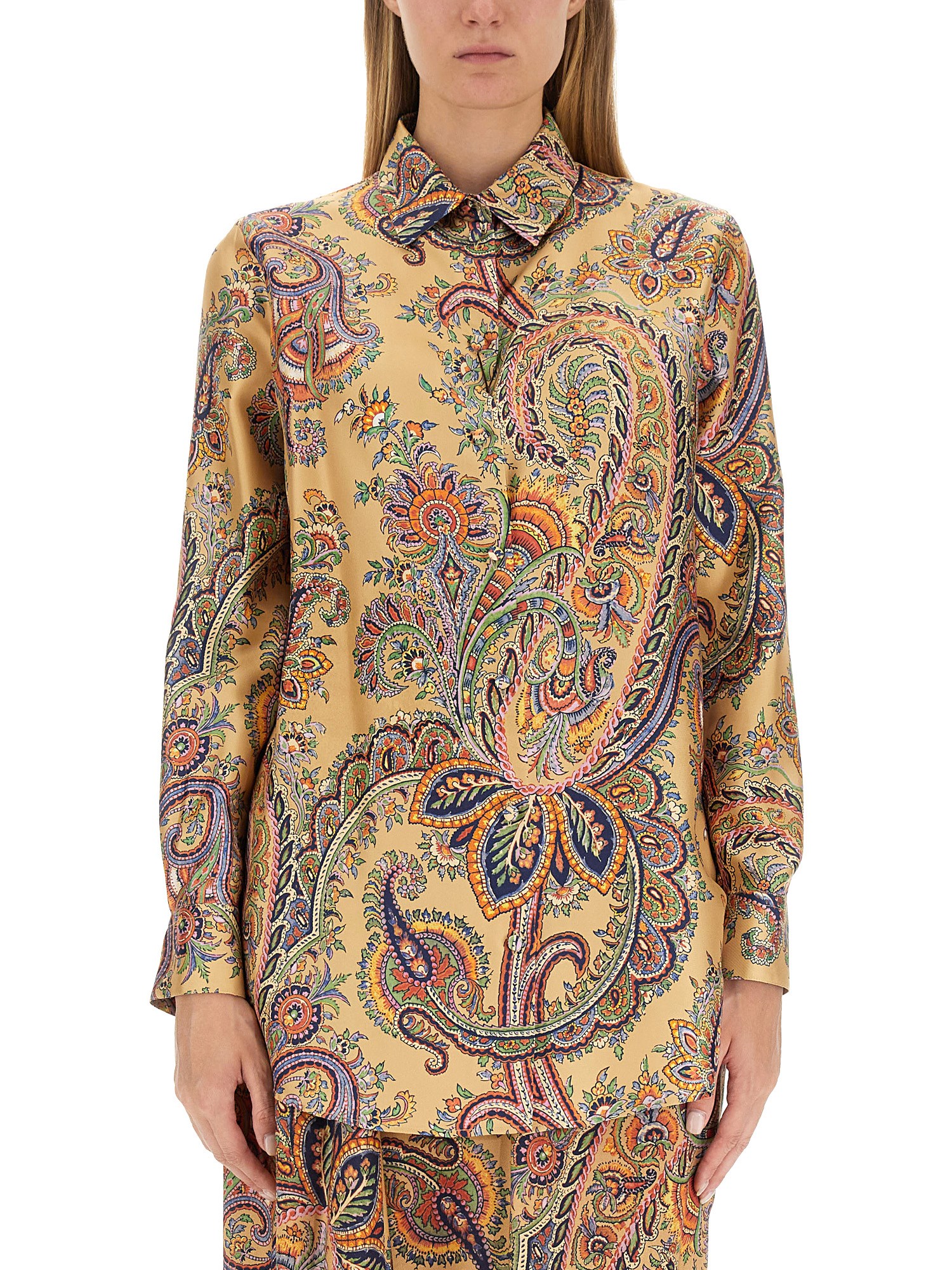 Etro etro paisley print shirt