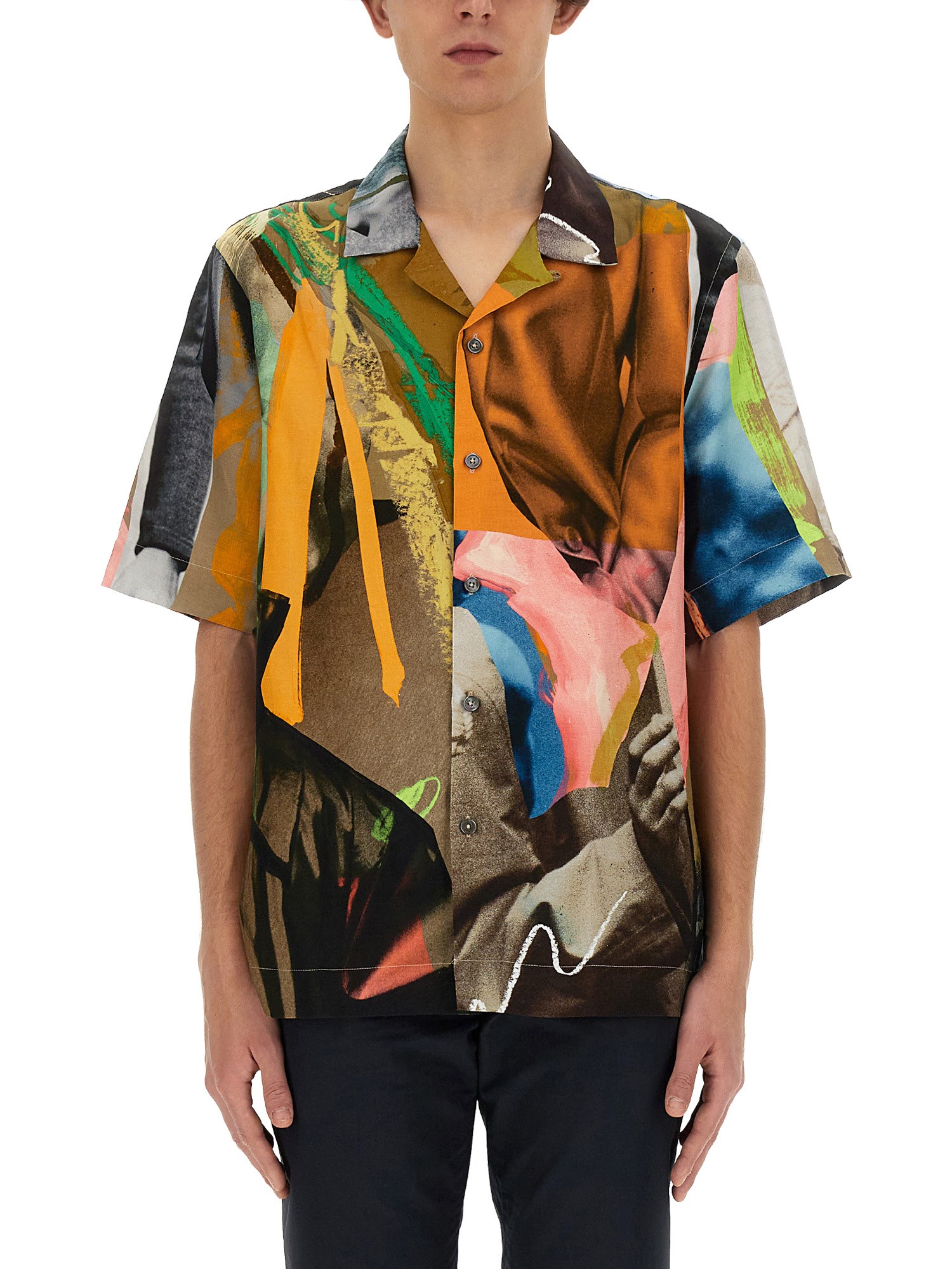 Paul Smith paul smith "life drawing" print shirt