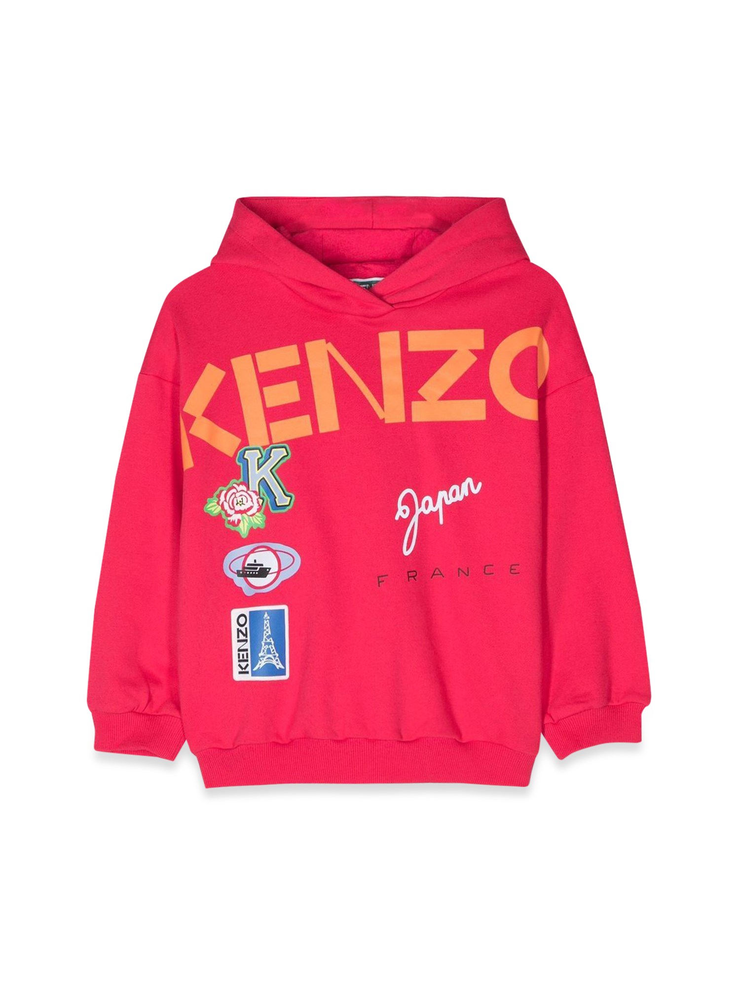 Kenzo kenzo large logo hoodie with patch