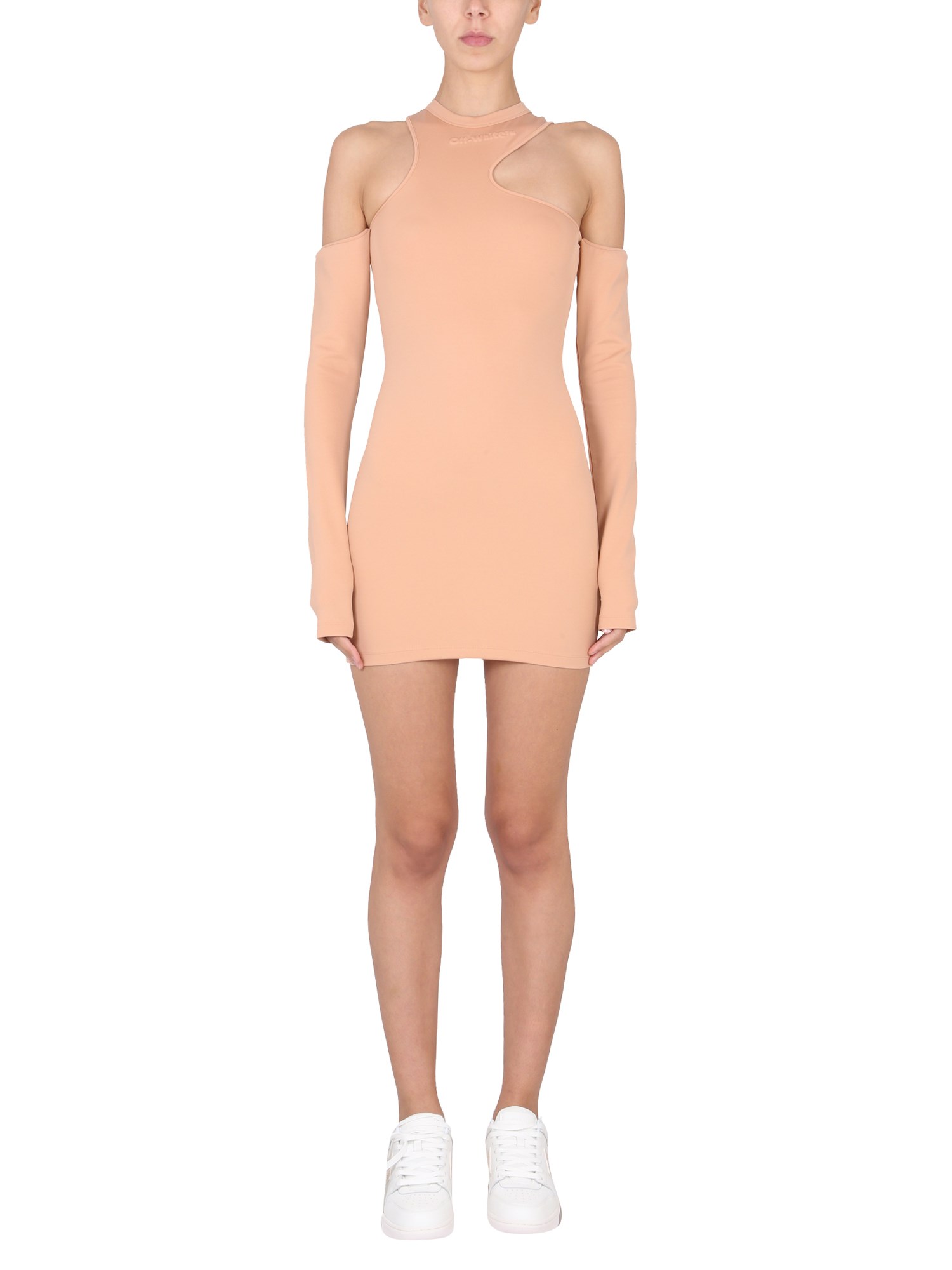 OFF-WHITE off-white asymmetric mini dress