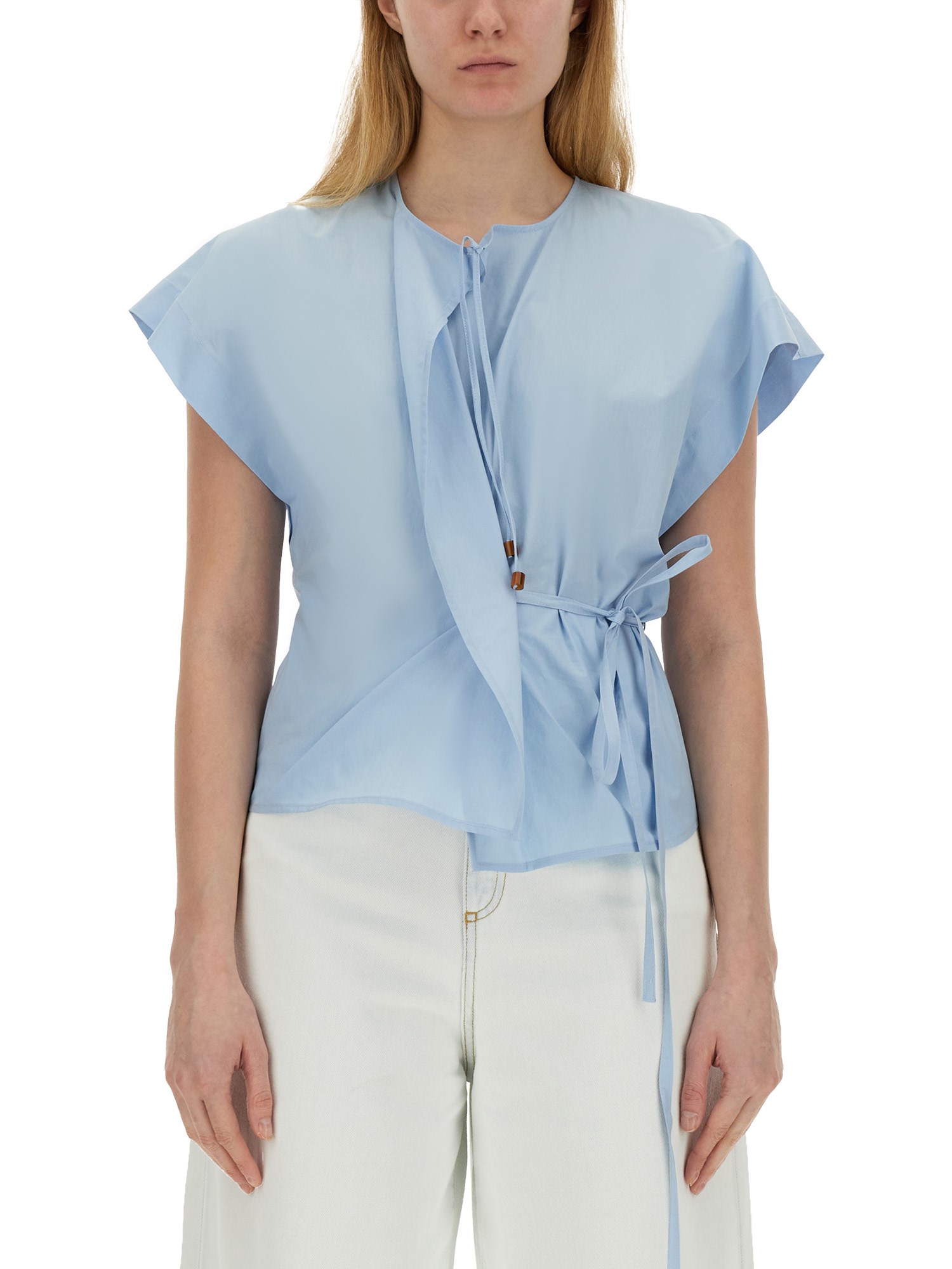 Alysi alysi poplin blouse