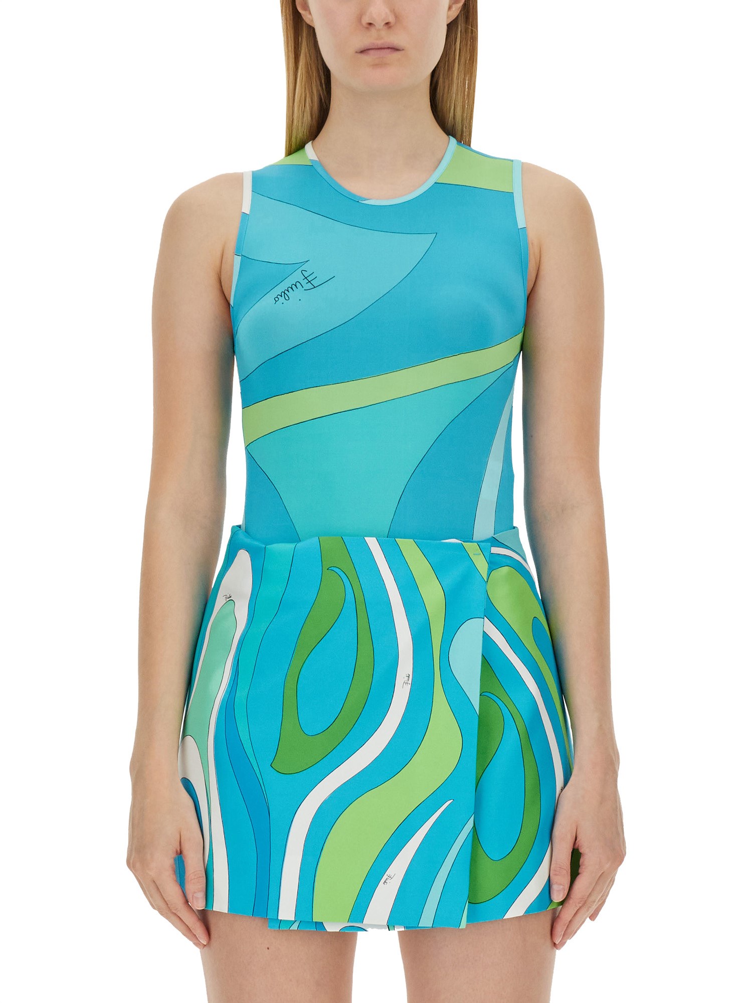 pucci pucci jersey tank top