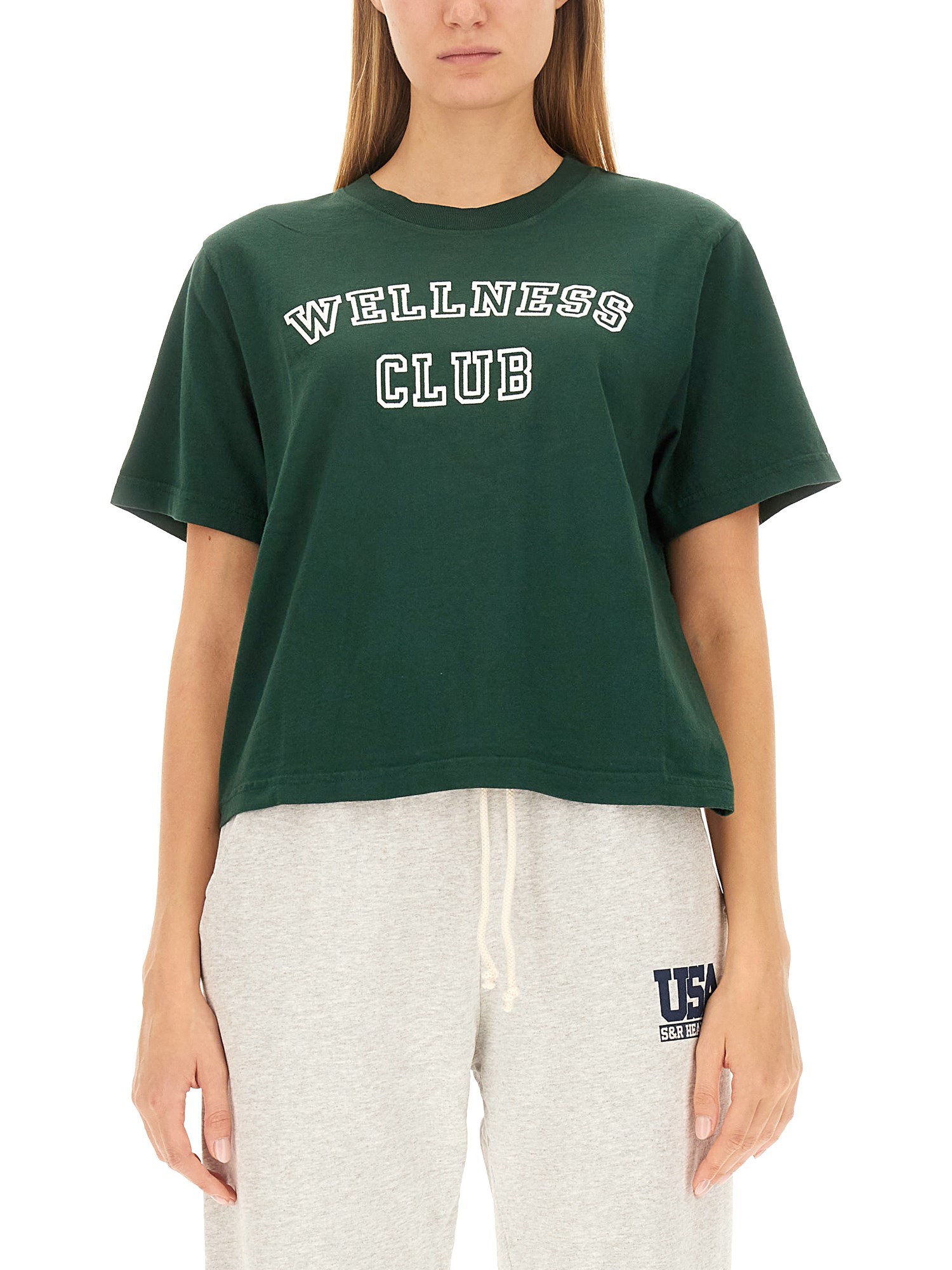 Sporty & Rich sporty & rich t-shirt with logo