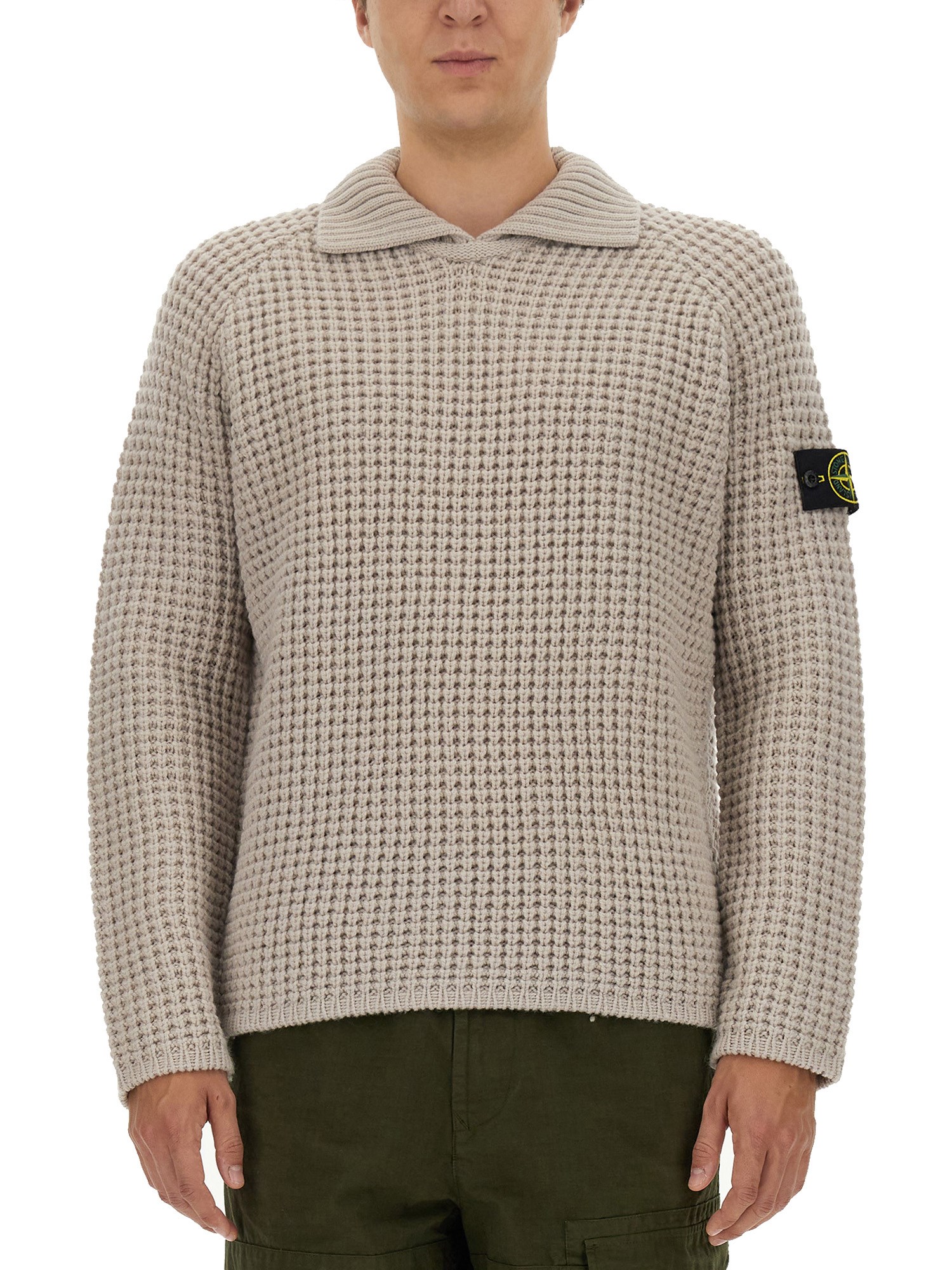 Stone Island stone island wool jersey.