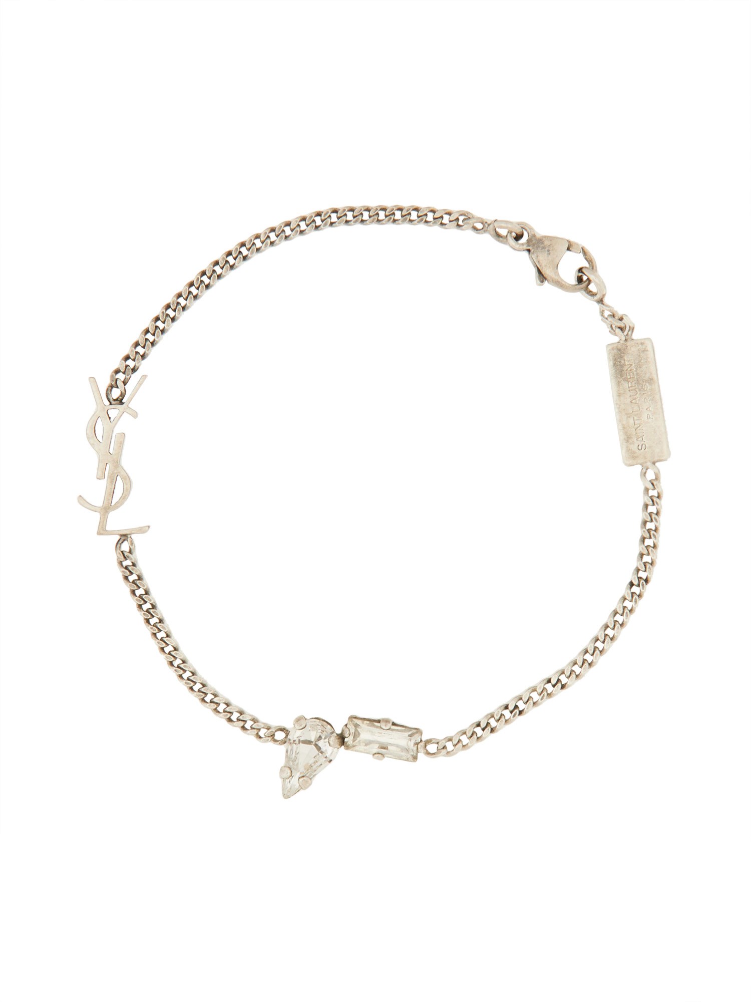 Saint Laurent saint laurent "cassandras" charm bracelet