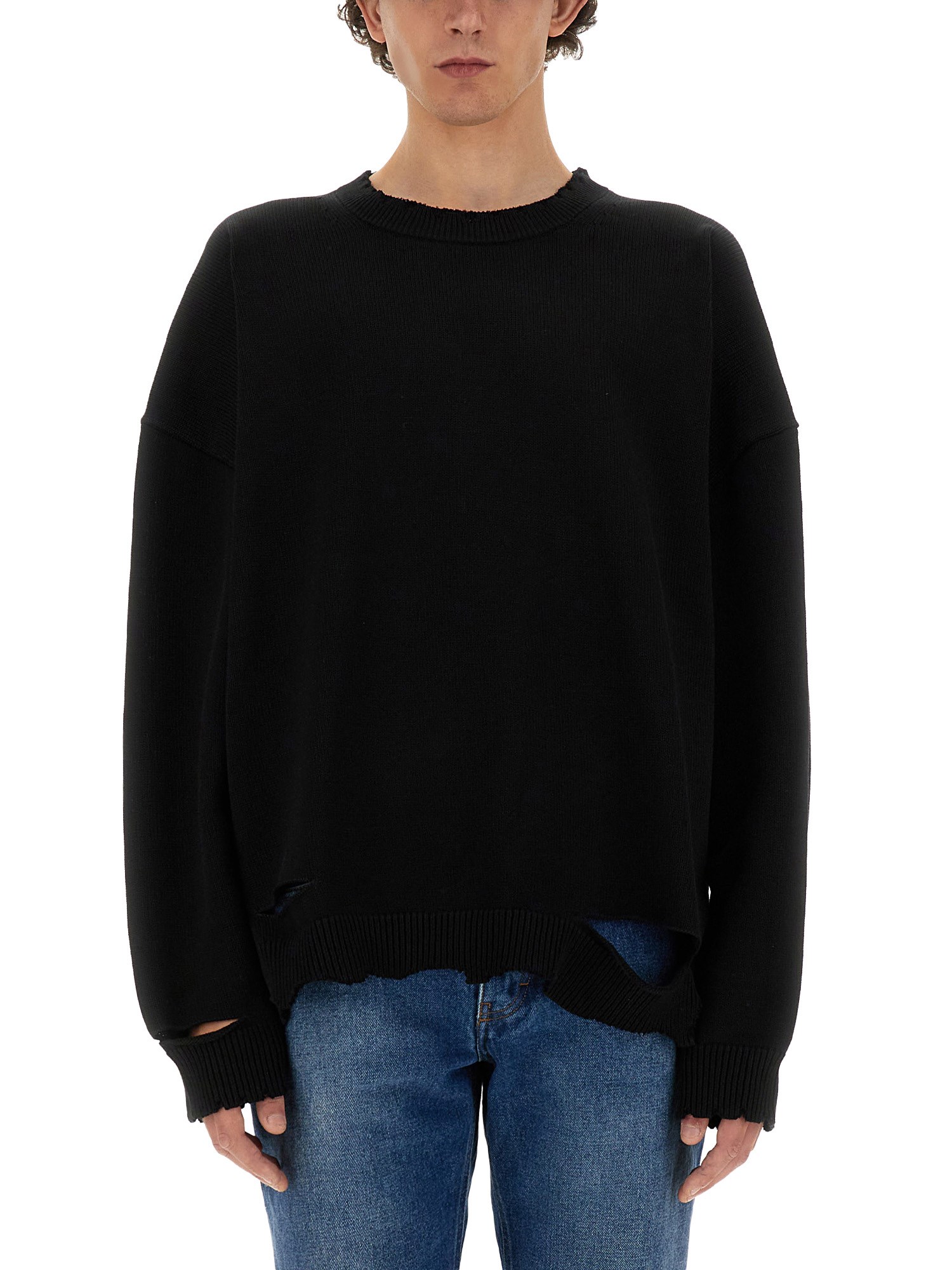 Helmut Lang helmut lang distressed shirt