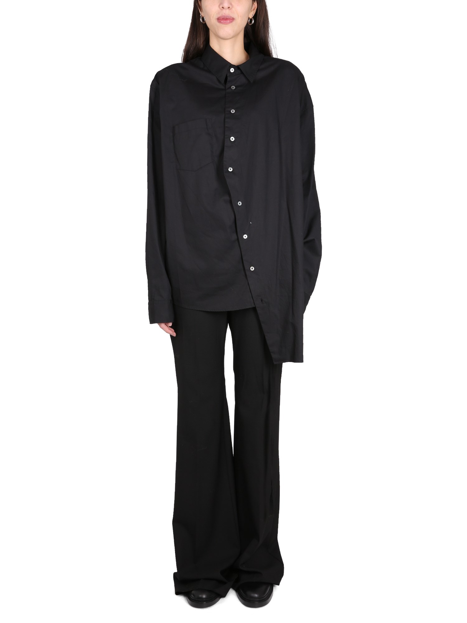 Ann Demeulemeester ann demeulemeester asymmetrical shirt