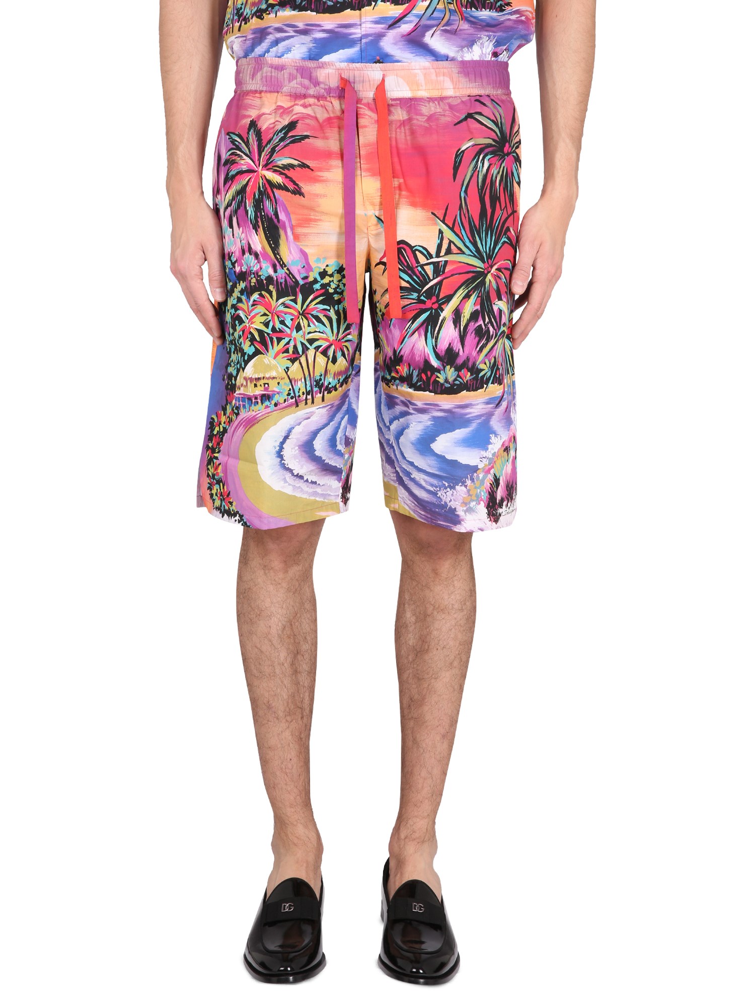 Dolce & Gabbana dolce & gabbana bermuda shorts with hawaii print