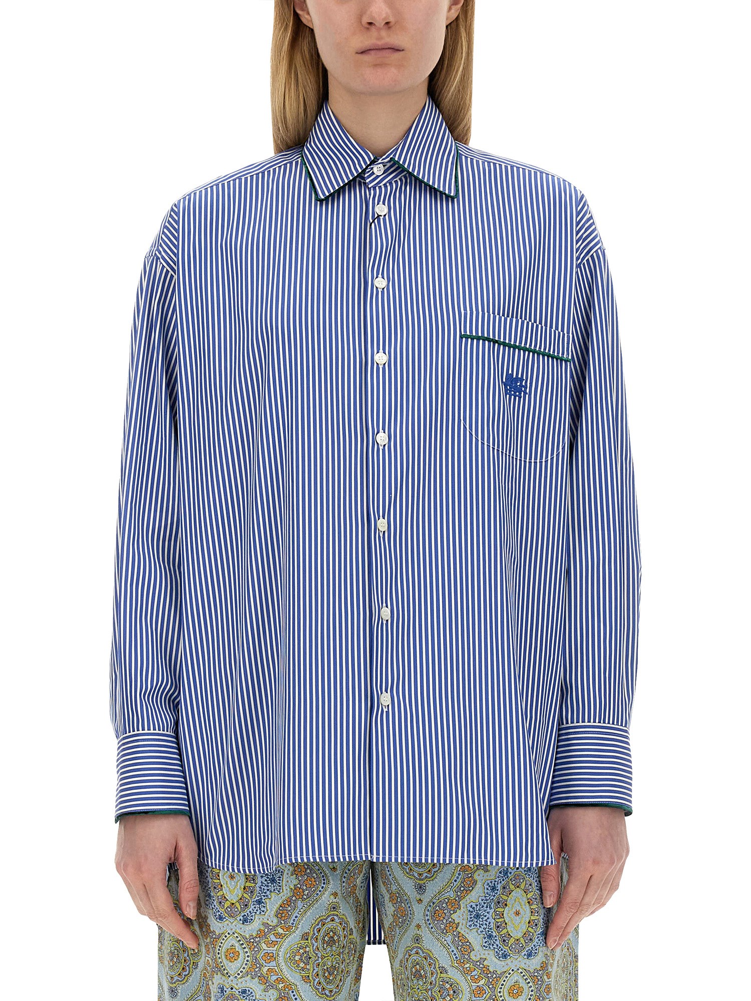 Etro etro striped shirt