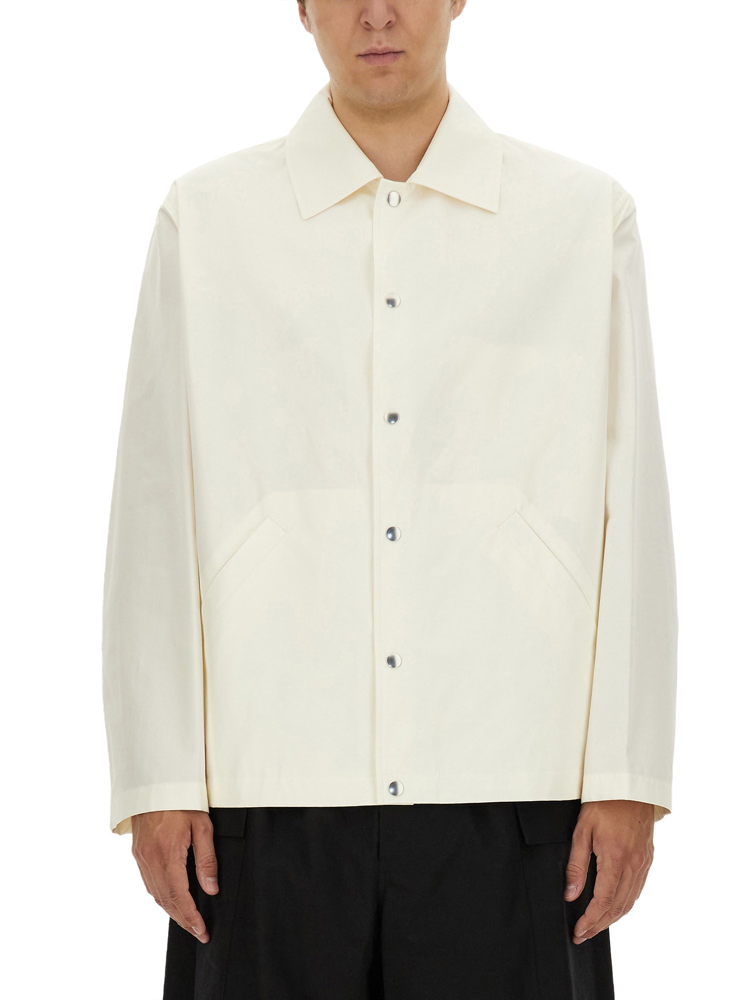 Jil Sander jil sander shirt jacket with logo