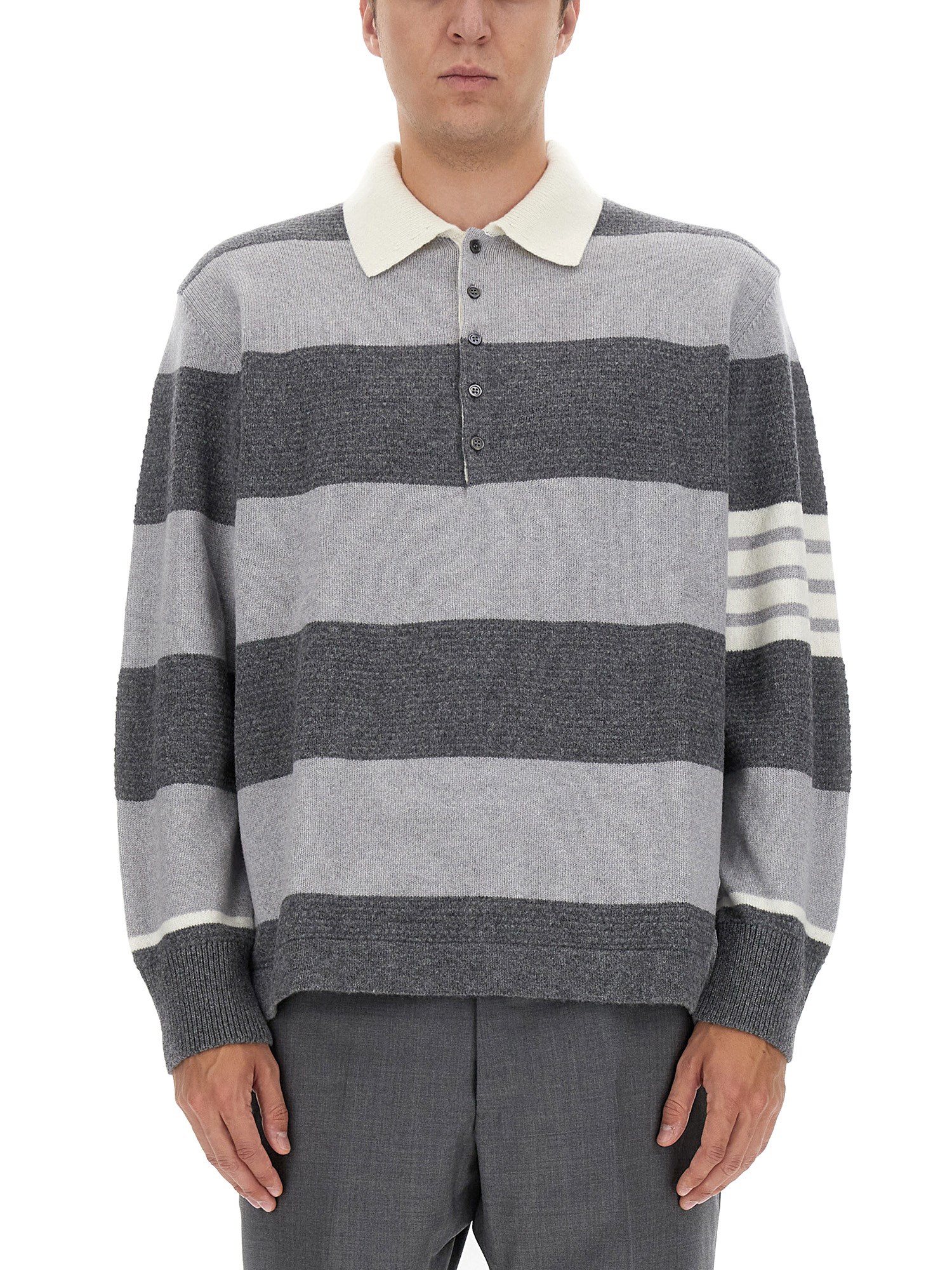 Thom Browne thom browne striped polo.