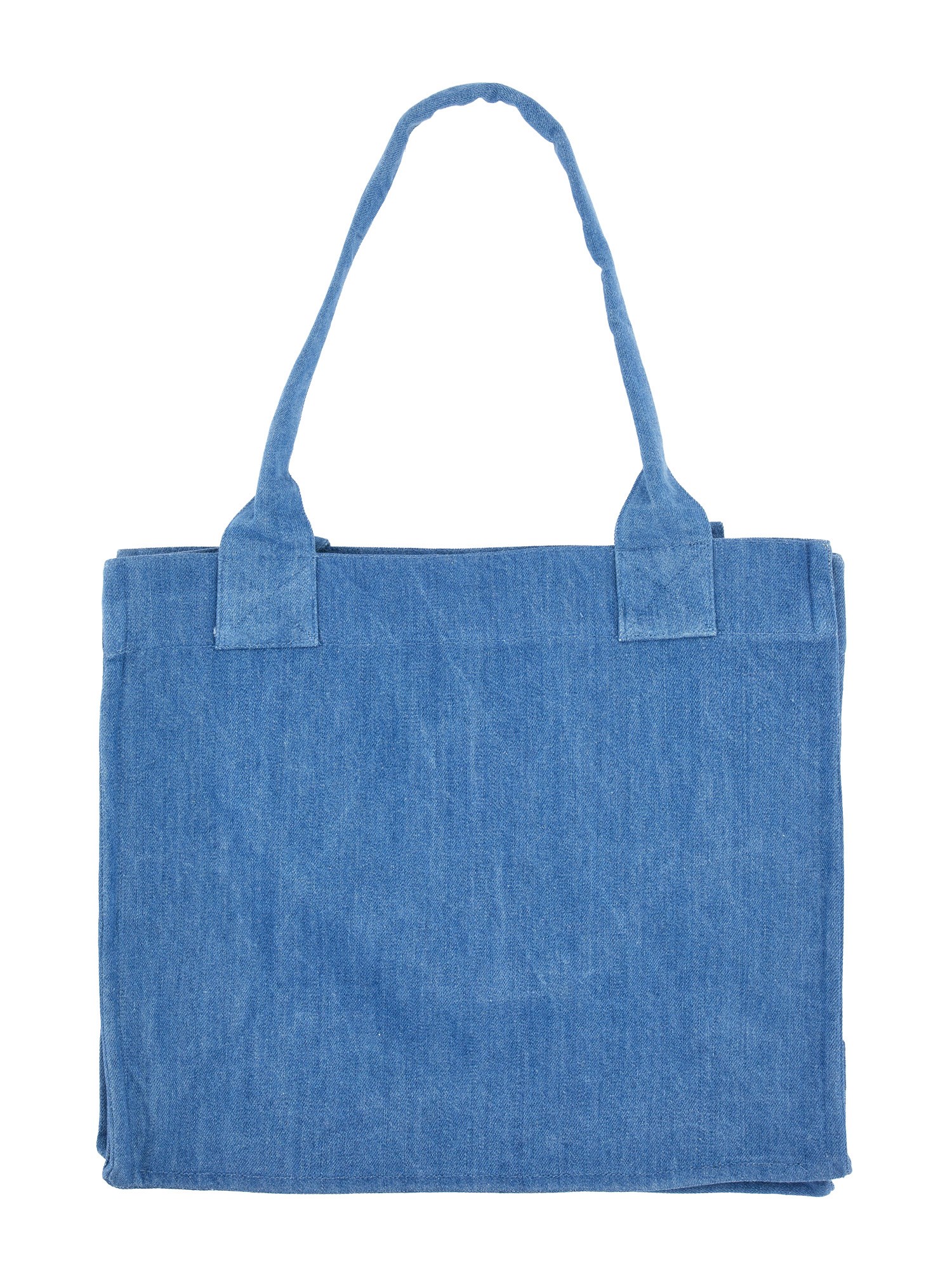 Ganni ganni denim tote bag with logo