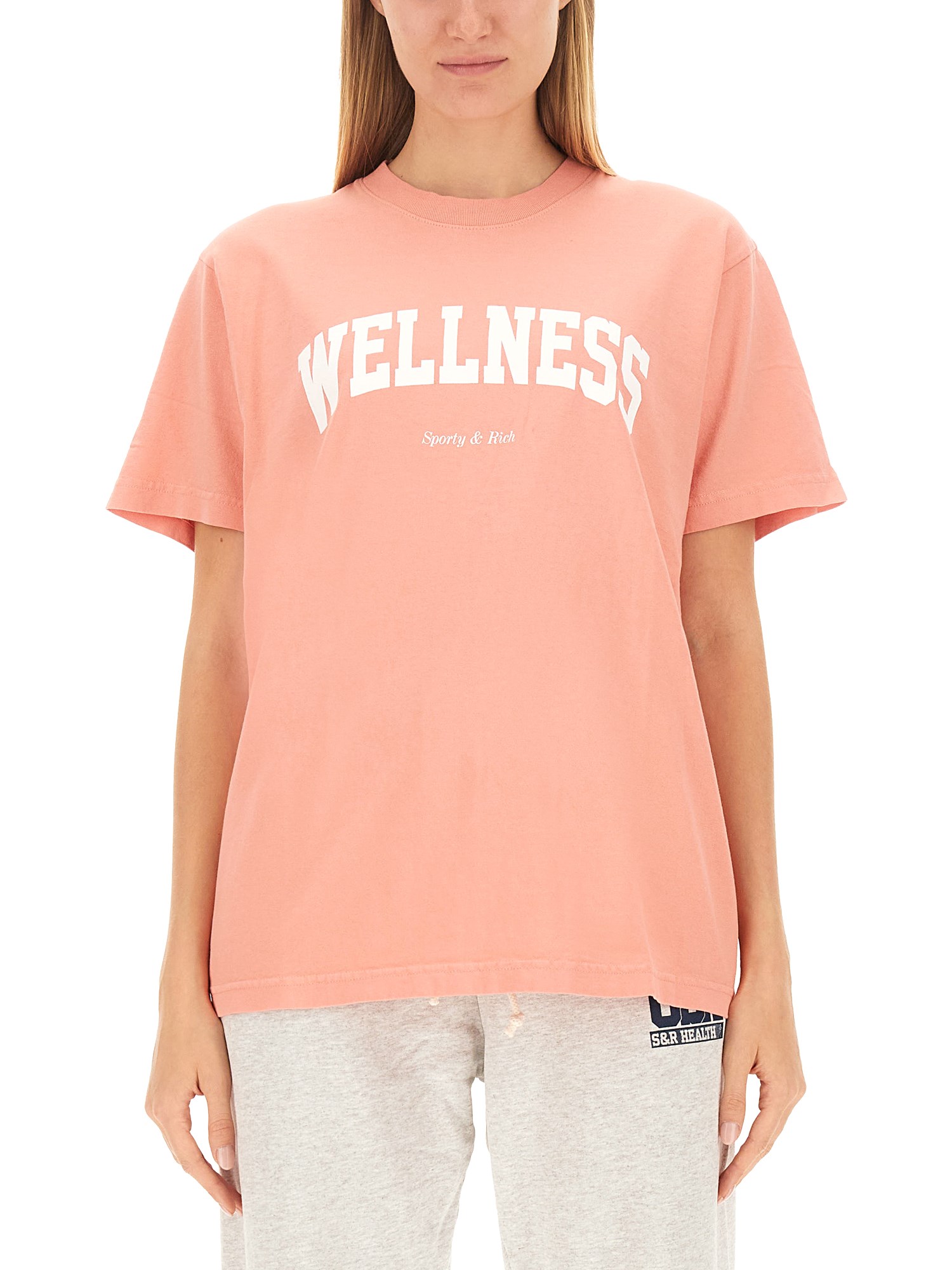 Sporty & Rich sporty & rich logo print t-shirt