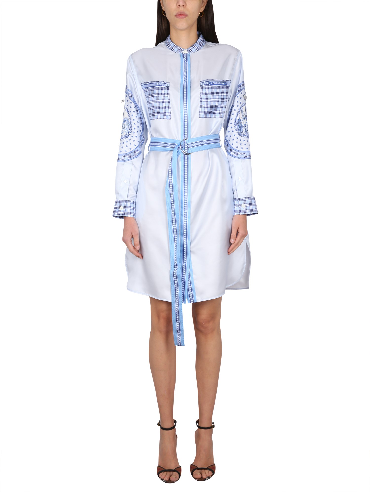 Burberry burberry silk chemisier dress