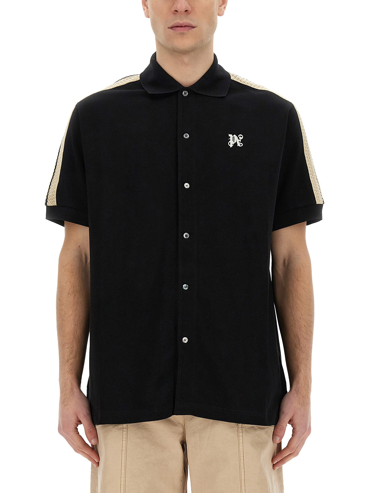 PALM ANGELS palm angels monogram shirt