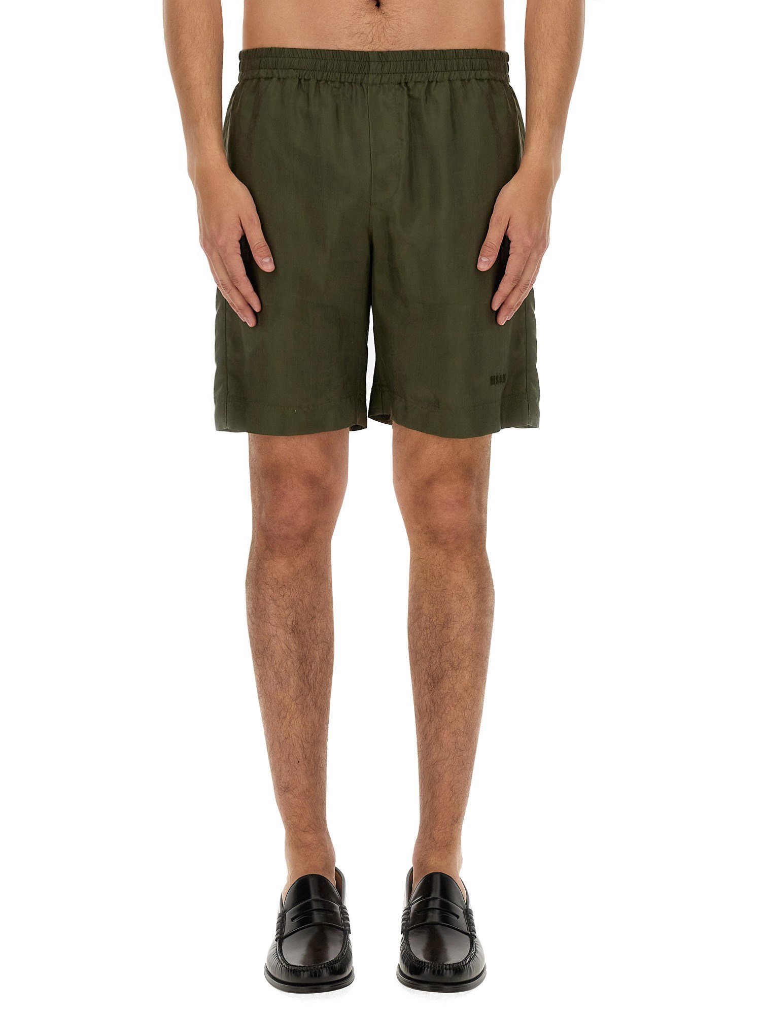 Msgm msgm cupro bermuda shorts