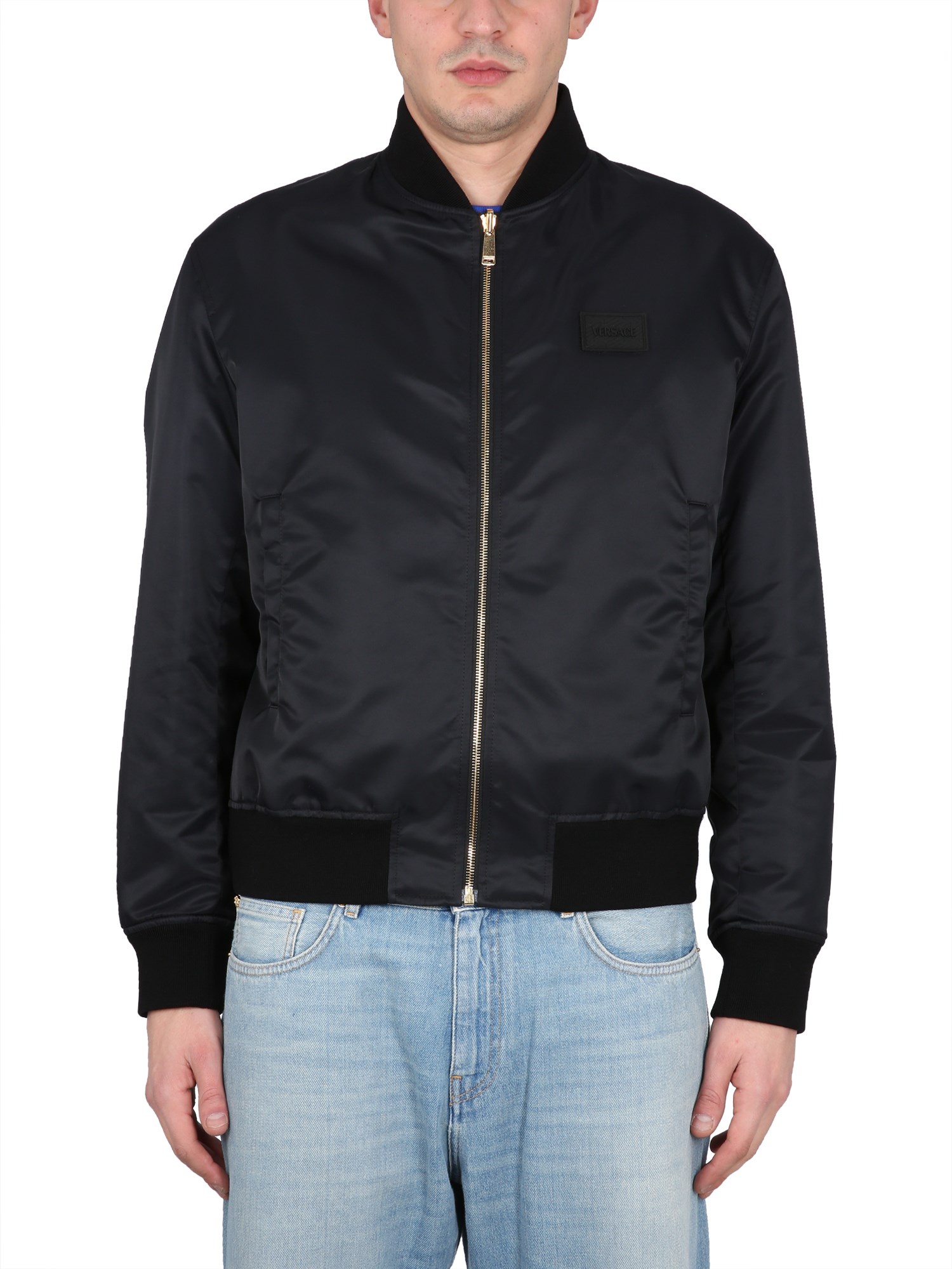 Versace versace double-face bomber jacket baroque 660