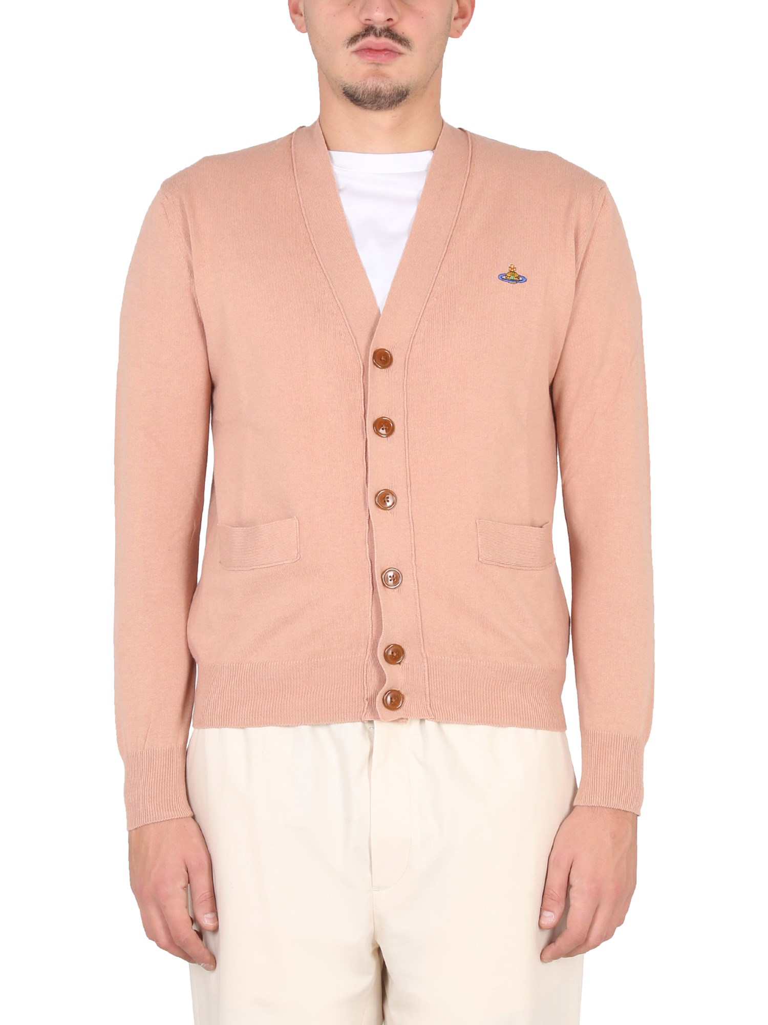 Vivienne Westwood vivienne westwood cardigan with orb embroidery