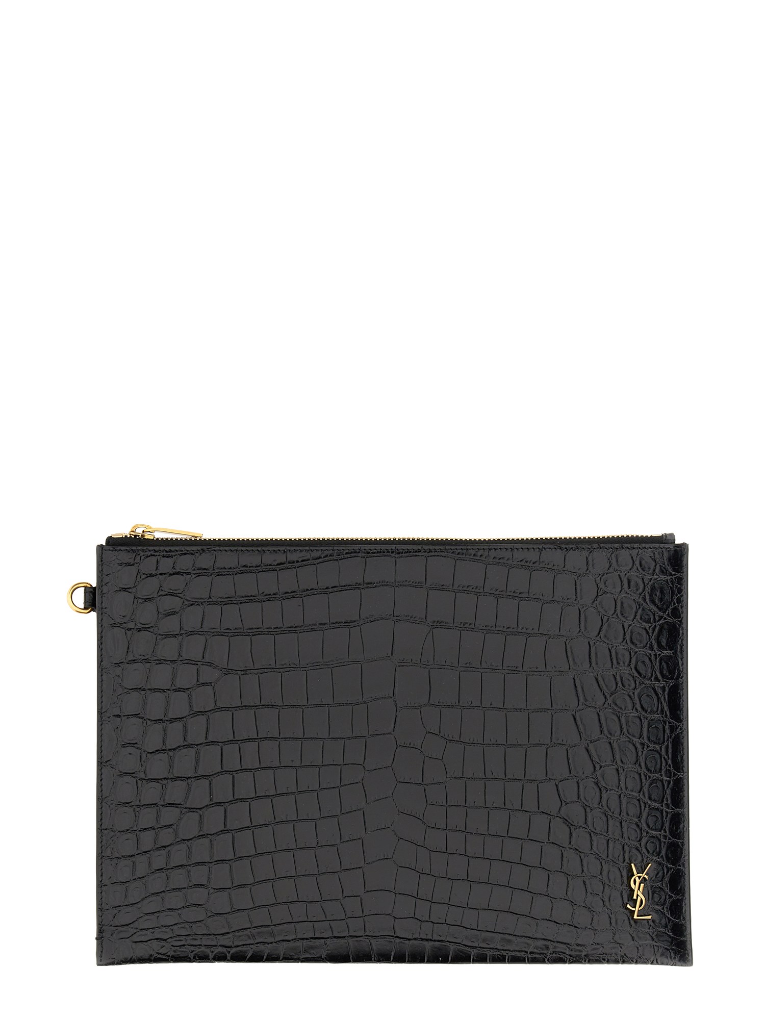 Saint Laurent saint laurent monogram tablet holder