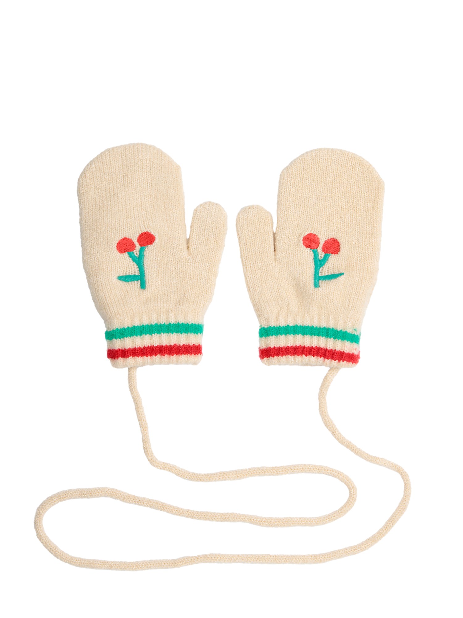 Bobo Choses bobo choses baby cherry knitted mittens