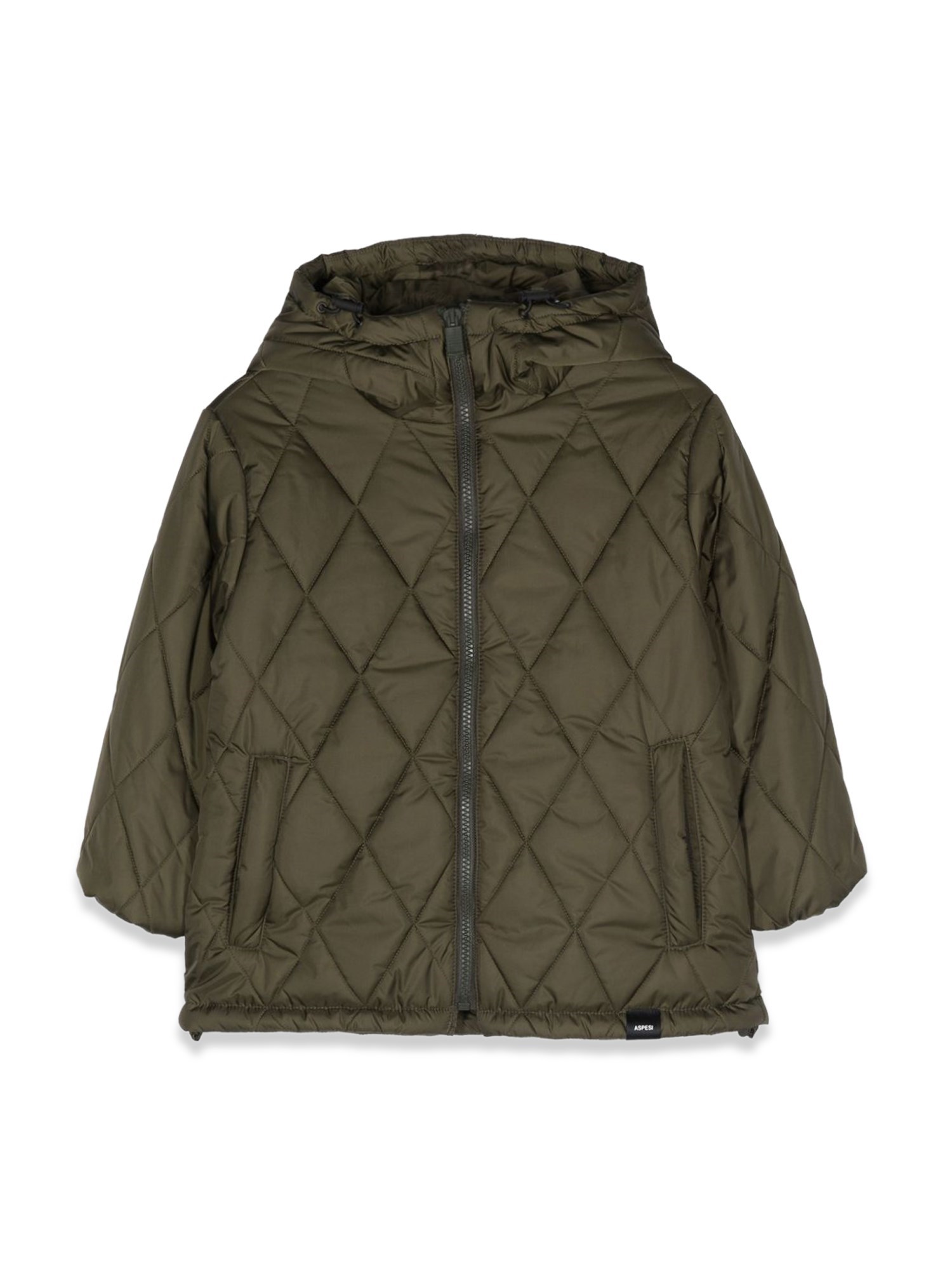 Aspesi aspesi quilted down jacket with hood