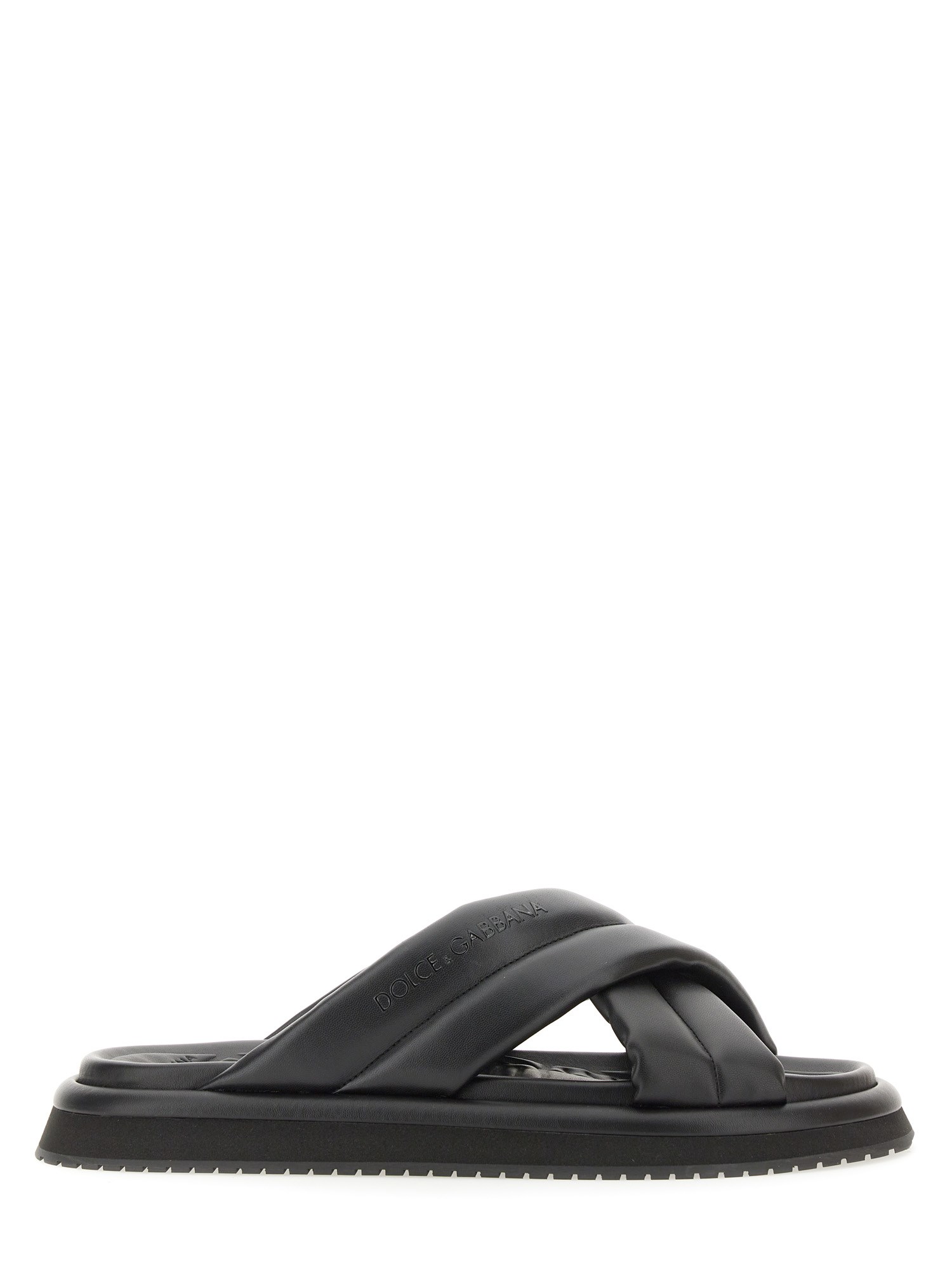 Dolce & Gabbana dolce & gabbana nappa effect fabric sandal