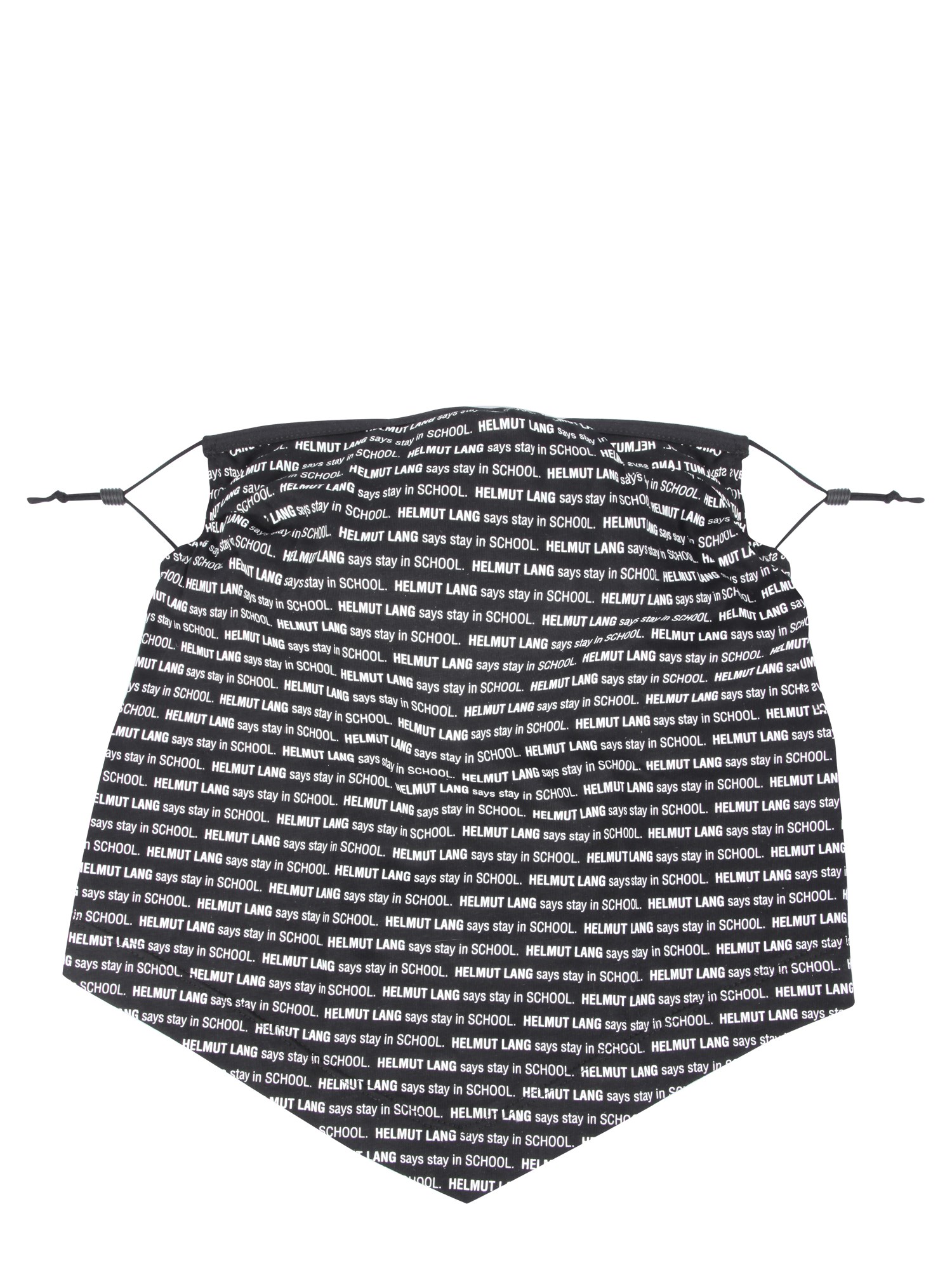 Helmut Lang helmut lang masherina bandana with says stay in school print