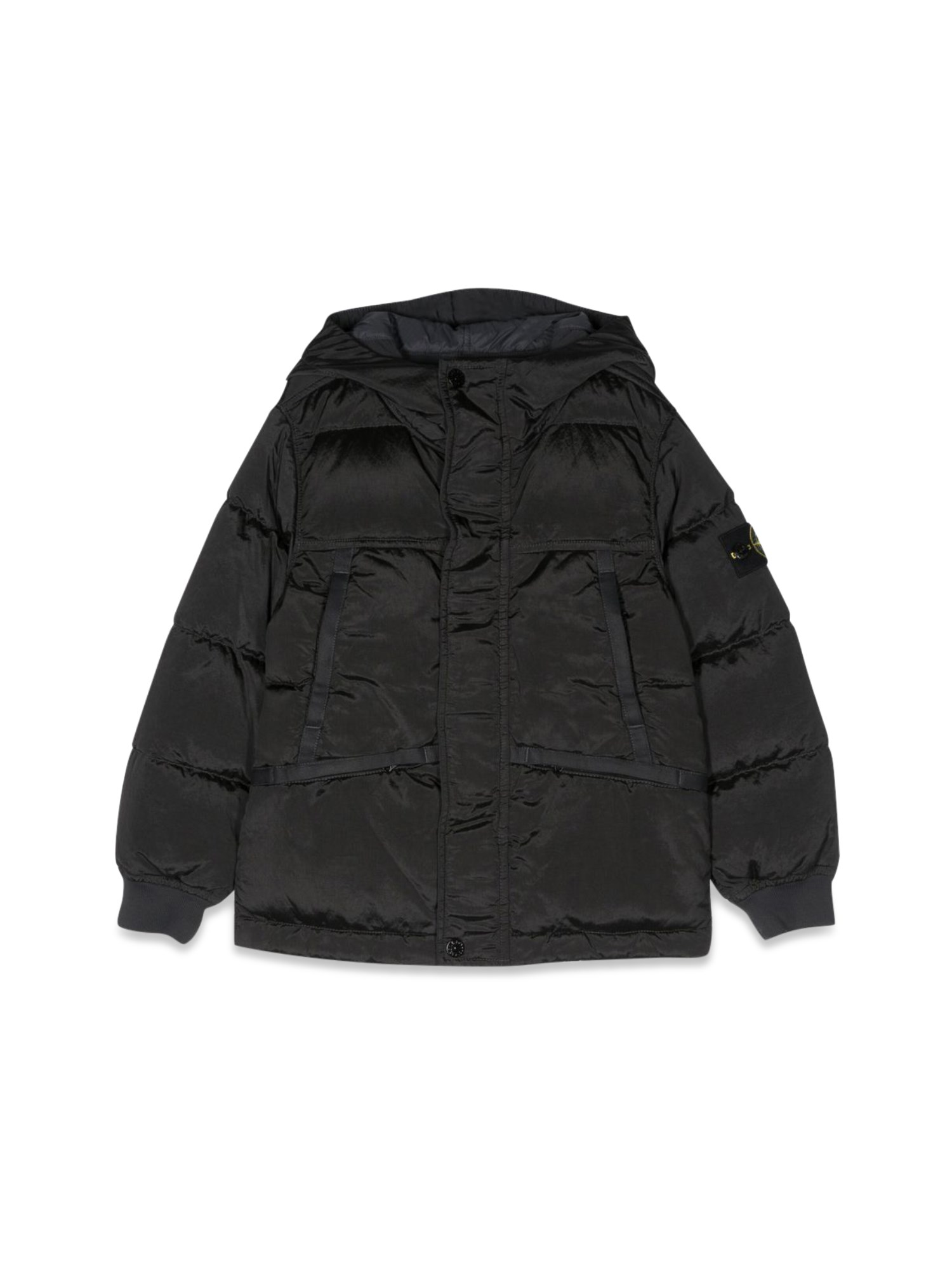 Stone Island stone island down jacket blouson side logo patch