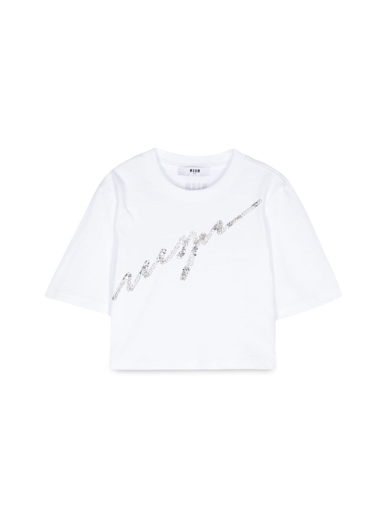 Msgm msgm crop girl t-shirt