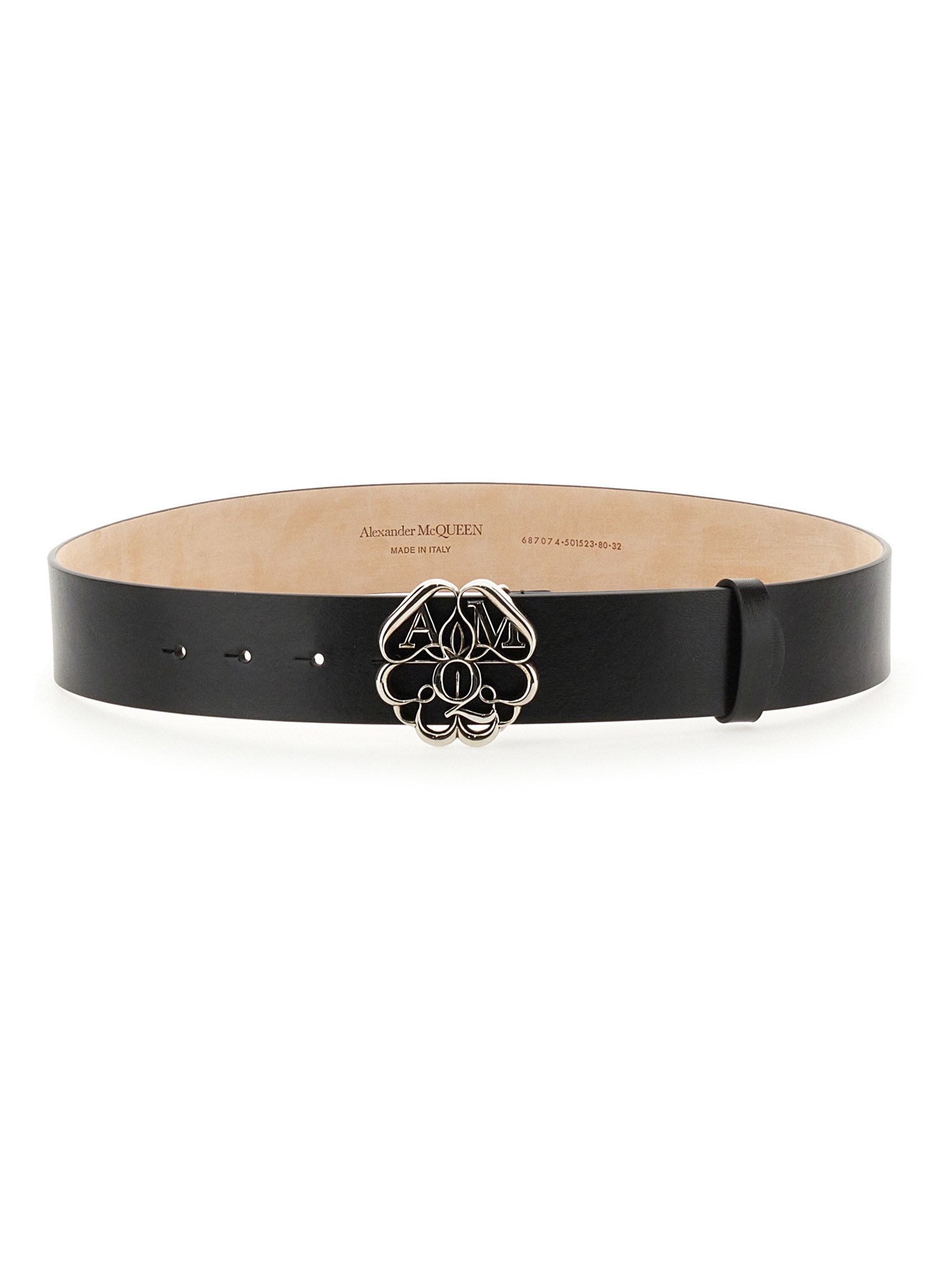 Alexander McQueen alexander mcqueen seal logo belt