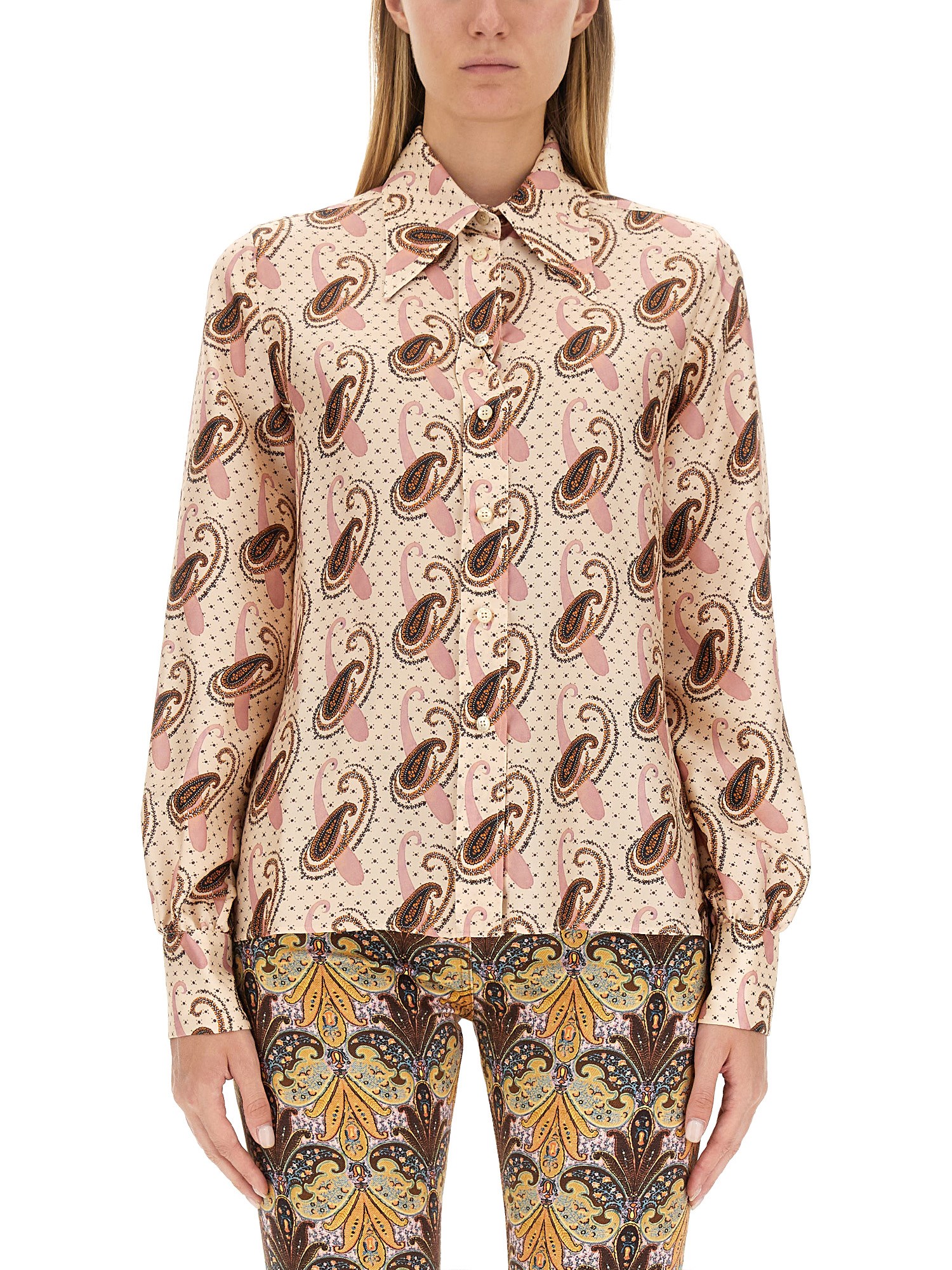 Etro etro paisley print shirt