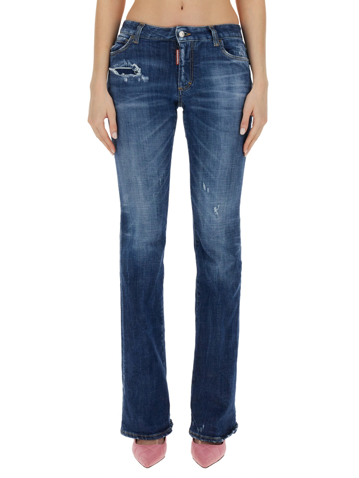 dsquared dsquared flare jeans
