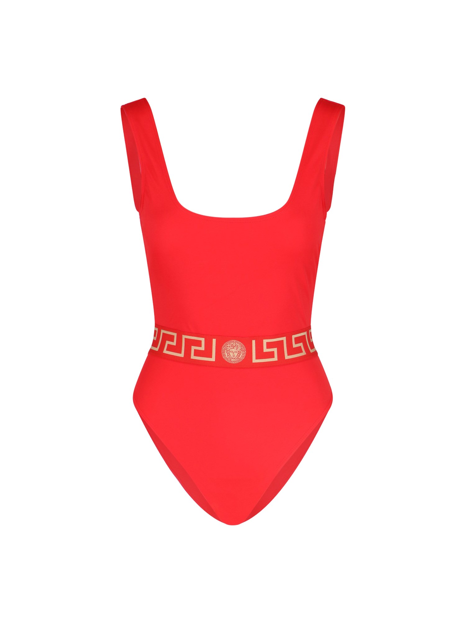 Versace versace one piece swimsuit with greek