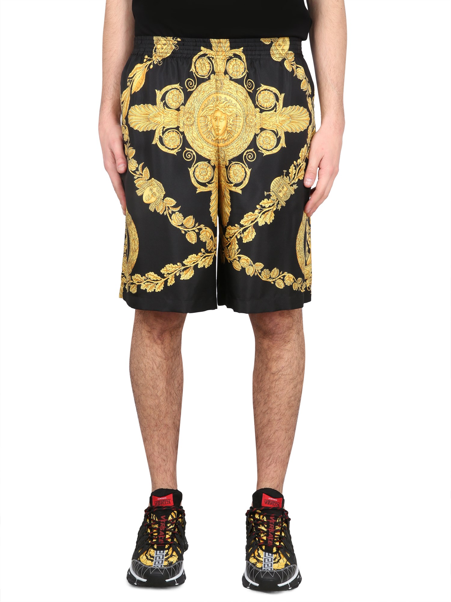 Versace versace baroque mask shorts