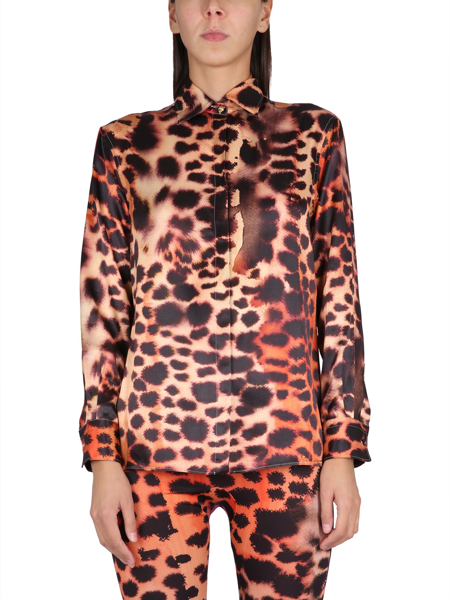 Roberto Cavalli roberto cavalli animal print shirt