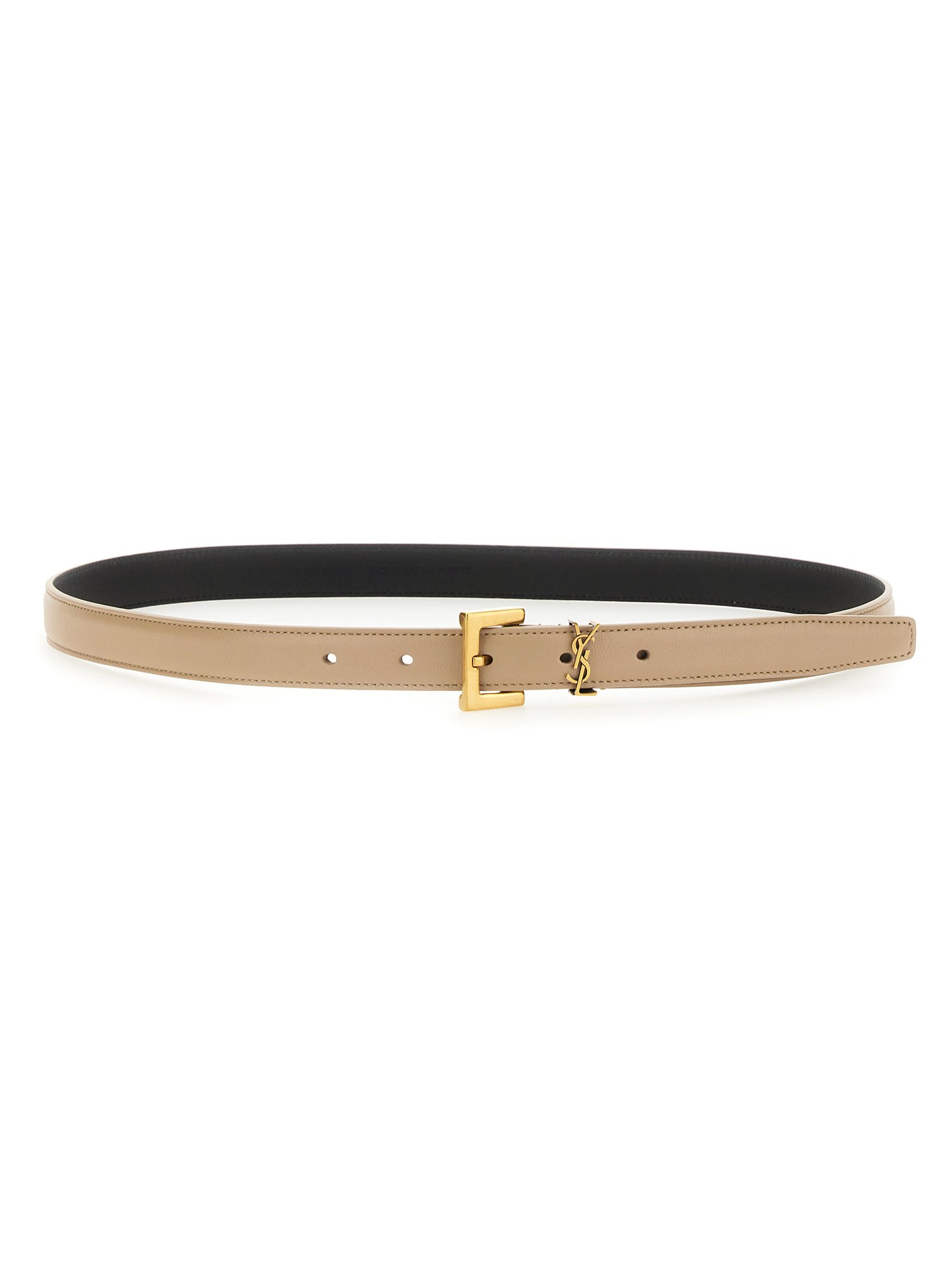 Saint Laurent saint laurent thin "cassandras" belt