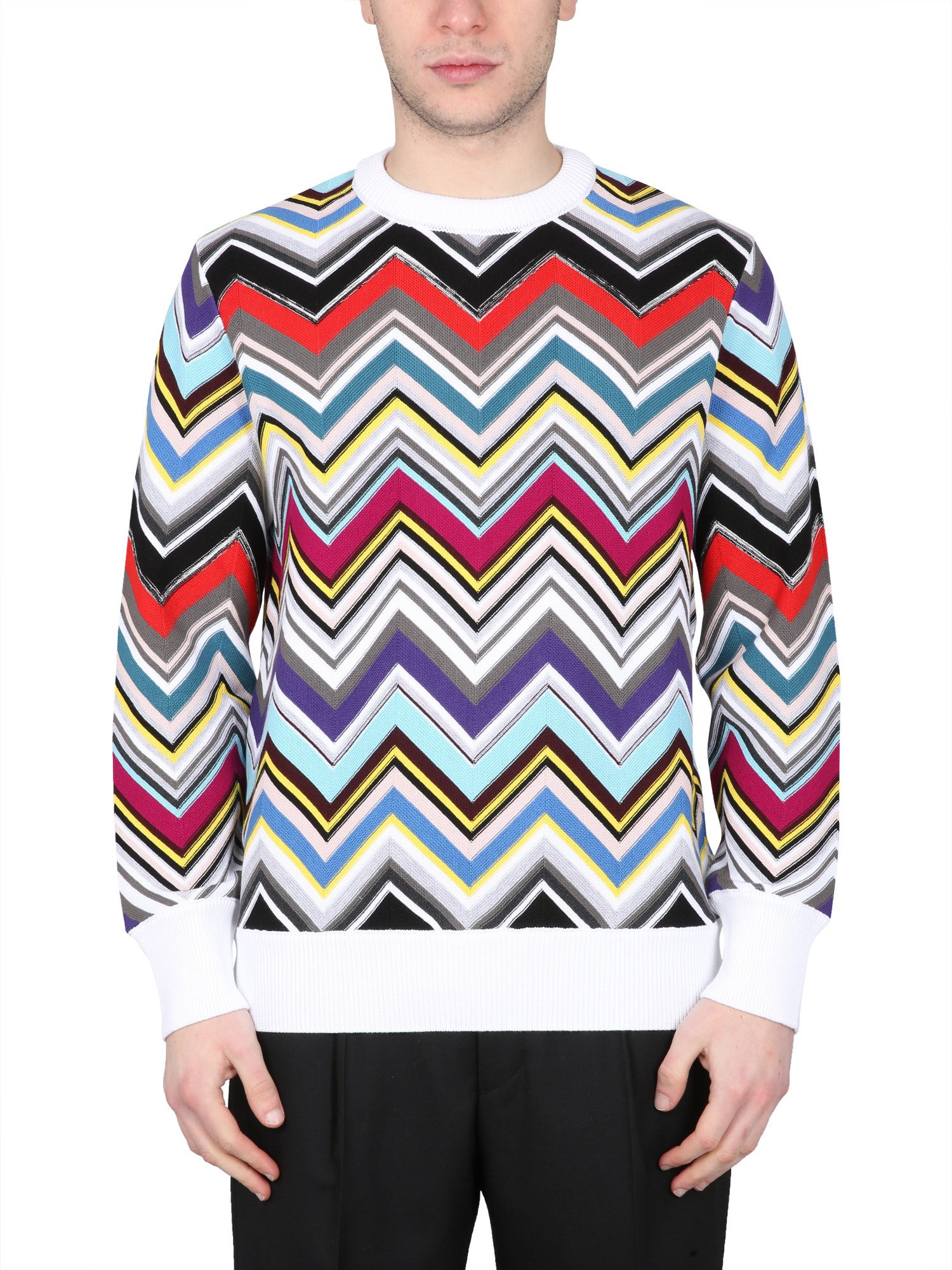 Missoni missoni wool crew neck sweater