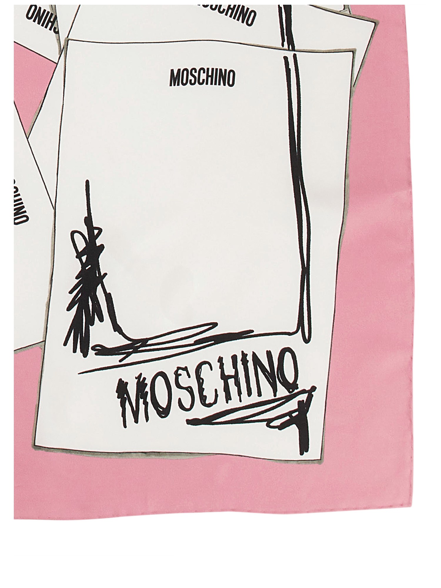 Moschino moschino silk scarf