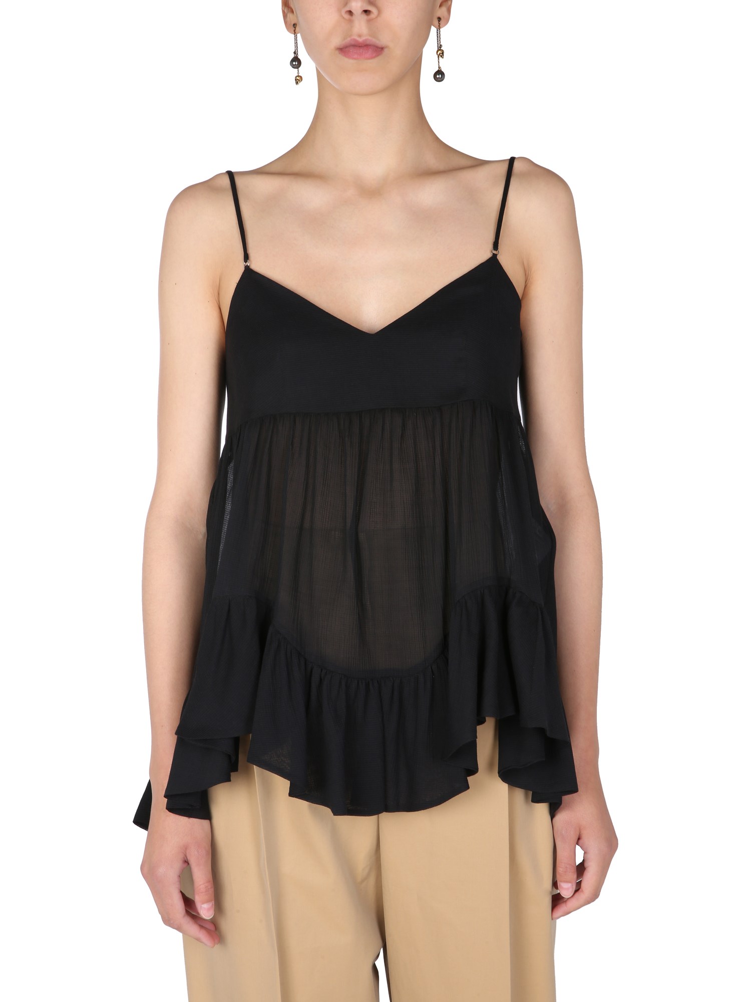 Alexander McQueen alexander mcqueen semi-transparent top